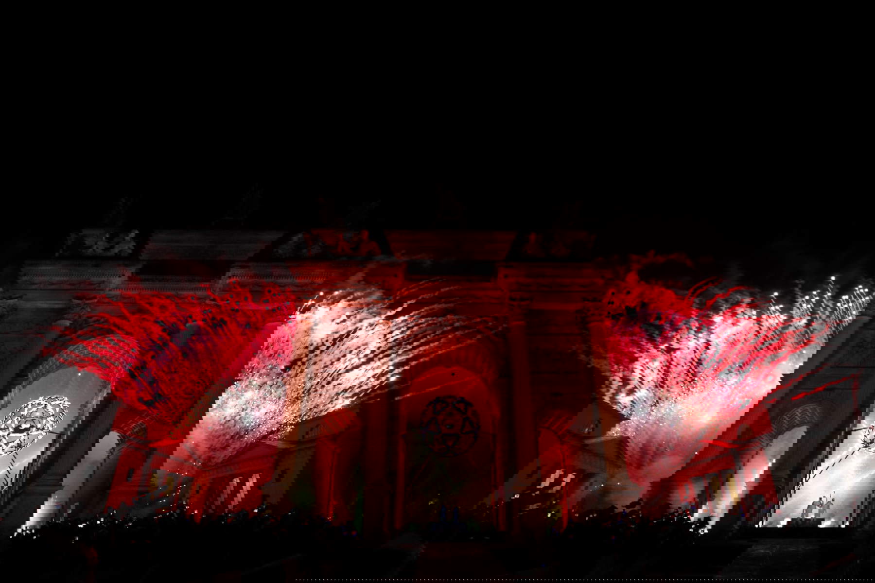 The lighting of the Brazier in Milan