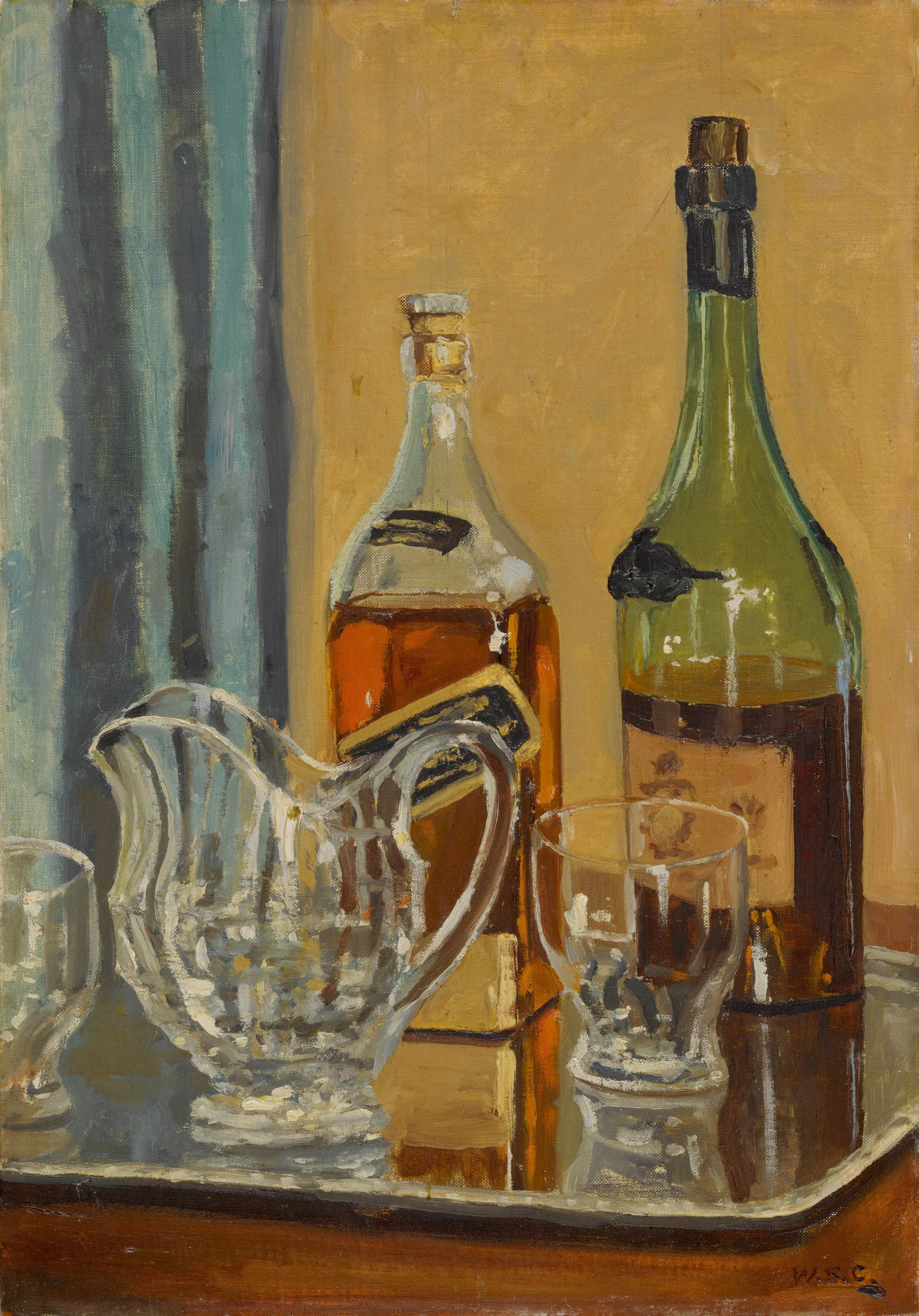 Sir Winston Churchill, Krug und Flasche C176 (1930er Jahre; Privatsammlung). &copy; Churchill Heritage Ltd. Foto mit freundlicher Genehmigung von Sotheby's