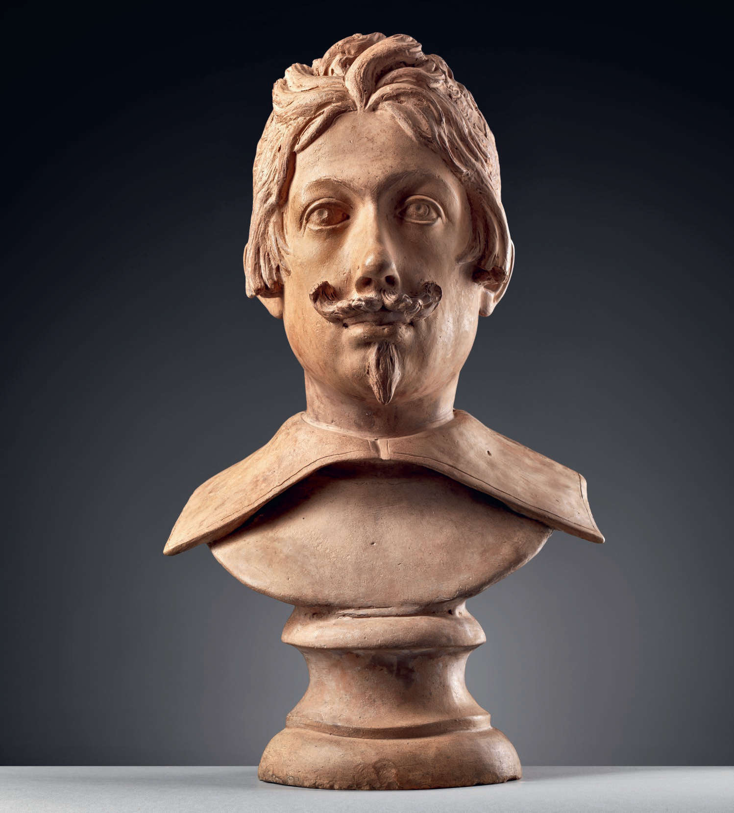 Giovanni Gonnelli, genannt der Blinde von Gambassi, Porträt von Ferdinando II de' Medici (1640-1645; Terrakotta, 51 &times; 40 &times; 26 cm)