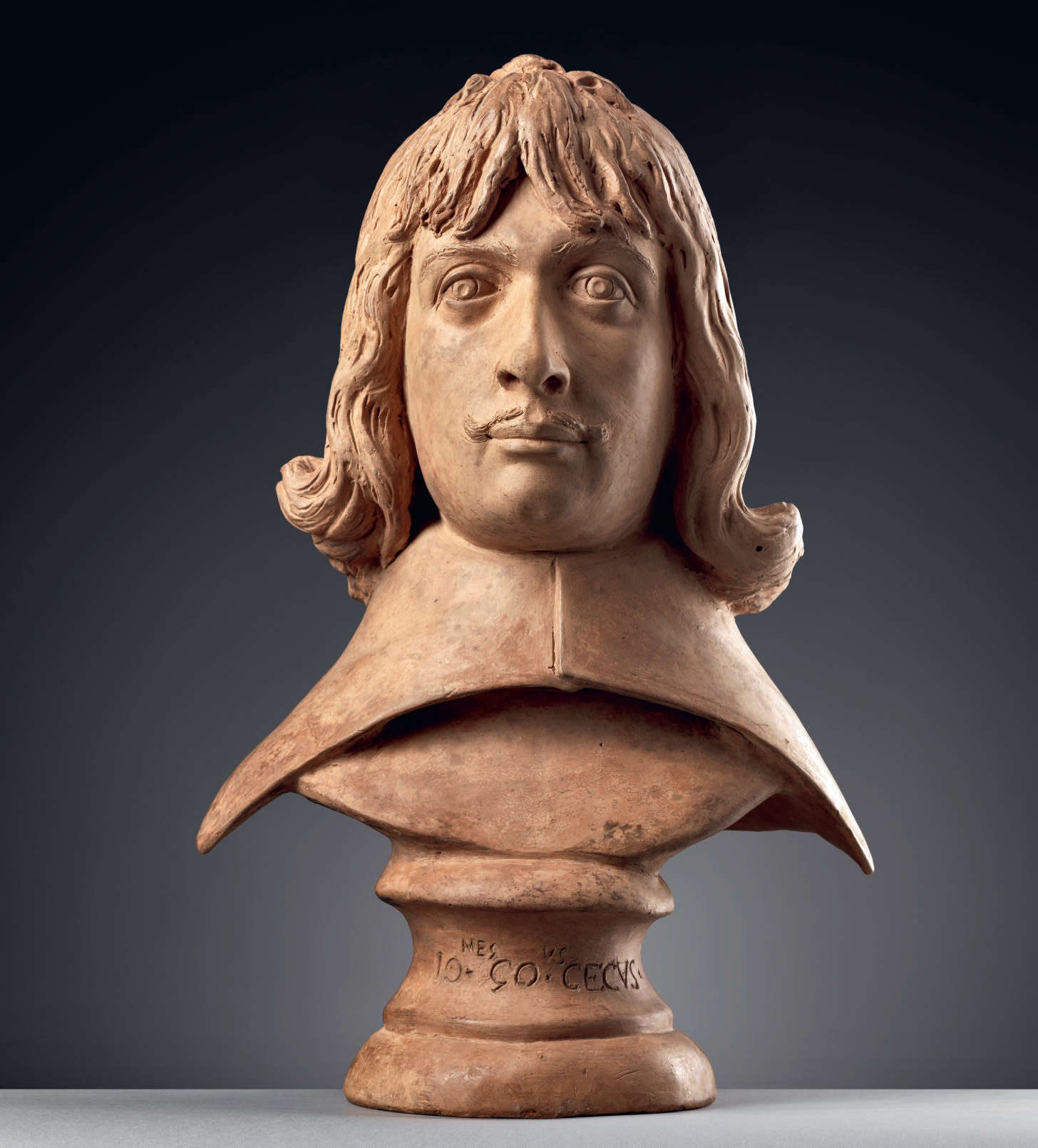 Giovanni Gonnelli, bekannt als der Blinde von Gambassi, Fran&ccedil;ois de Clermont-Tonnerre (um 1655; Terrakotta, 50 &times; 34 &times; 28 cm)