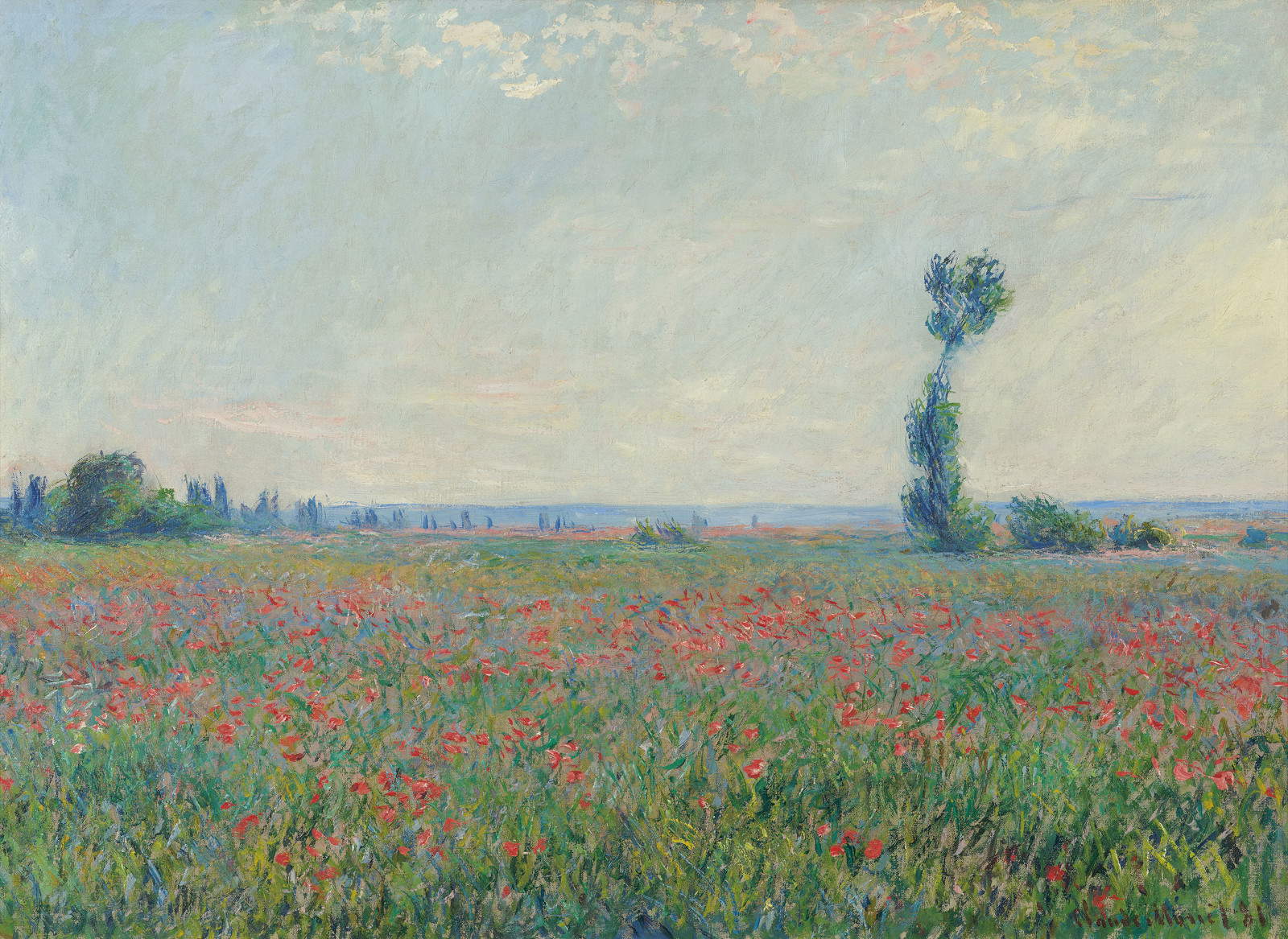 Claude Monet, Mohnfeld (1881; Öl auf Leinwand, 58 x 79 cm; Rotterdam, Sammlung Museum Boijmans Van Beuningen. Erworben mit der Sammlung von D.G. van Beuningen). Foto: Atelier Tromp