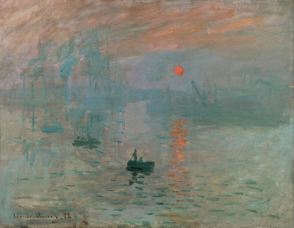 Claude Monet,&nbsp;Impression: soleil levant&nbsp;(1872; olio su tela, 48 x 63 cm; Parigi, Mus&eacute;e Marmottan Monet)