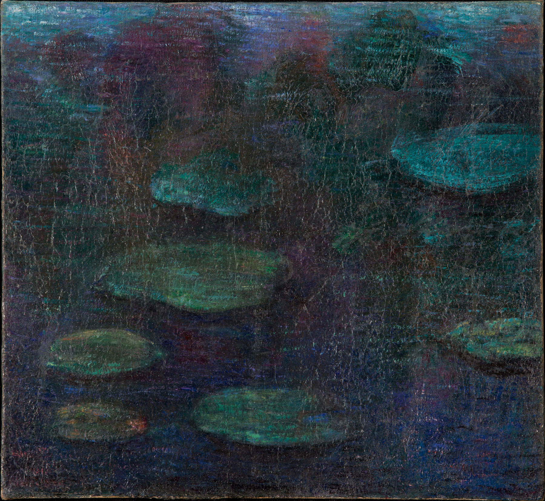 Claude Monet, Nymphéas (détail) (vers 1898 ; huile sur toile) Avec l'aimable autorisation du Museoarchives Giovanni Boldini Macchiaioli, Pistoia
