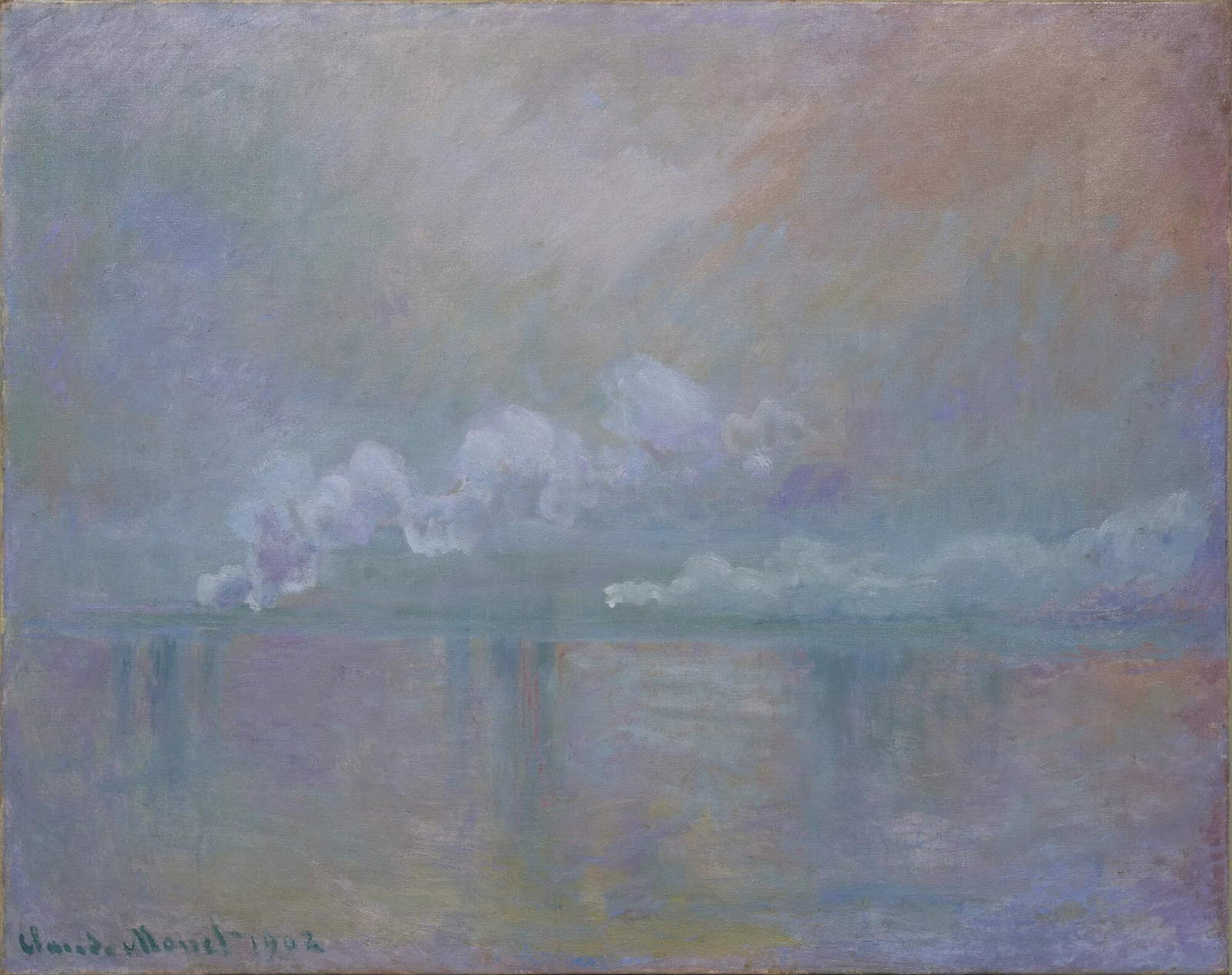 Claude Monet, Charing Cross Bridge, Smoke in the Fog, Impression (1902; oil on canvas, 73 x 92 cm; Paris, Mus&eacute;e Marmottan Monet, bequest of Michel Monet, 1966, inv. 5001). Photo &copy; Marmottan Monet Museum / Studio Christian Baraja SLB