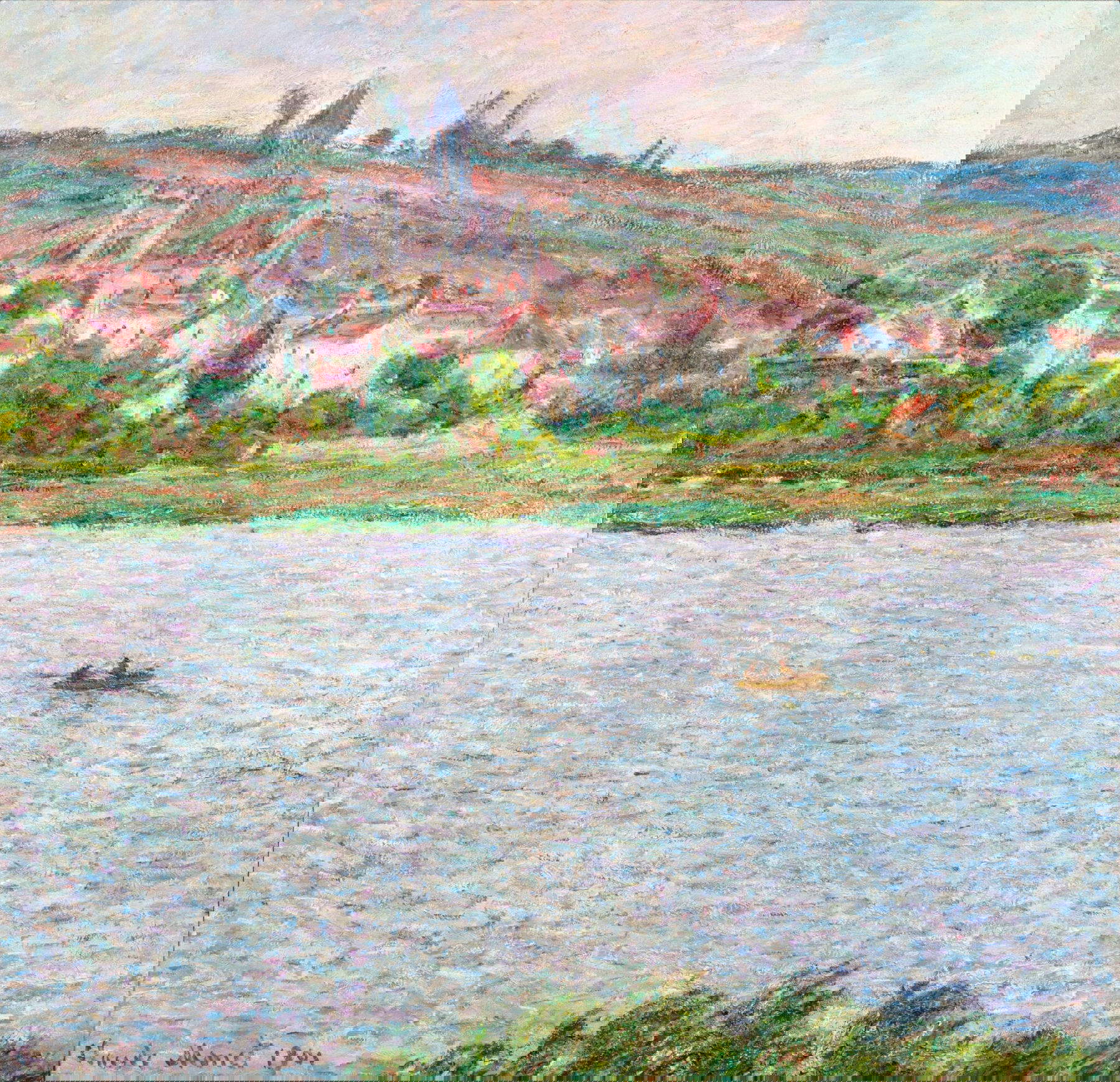 Claude Monet, V&eacute;theuil, effet du matin (1901; óleo sobre lienzo, 89,1 x 92,1 cm; propiedad de una colección privada, firmado Claude Monet y fechado en 1901 (abajo a la izquierda)) Foto: &copy; Sotheby's. Estimado entre 6 y 8 millones de euros