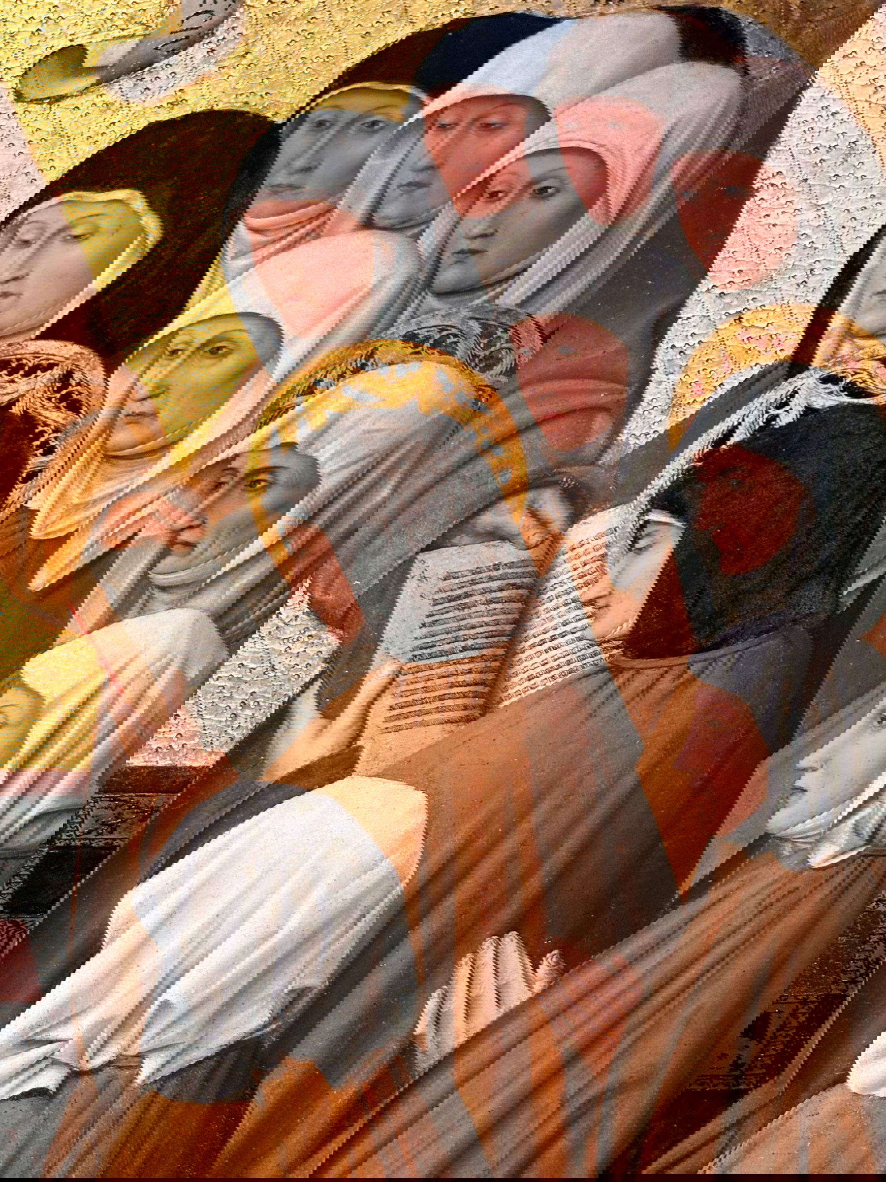 Colantonio, Saint François délivrant la règle aux ordres franciscains' et détail (150x185 cm)