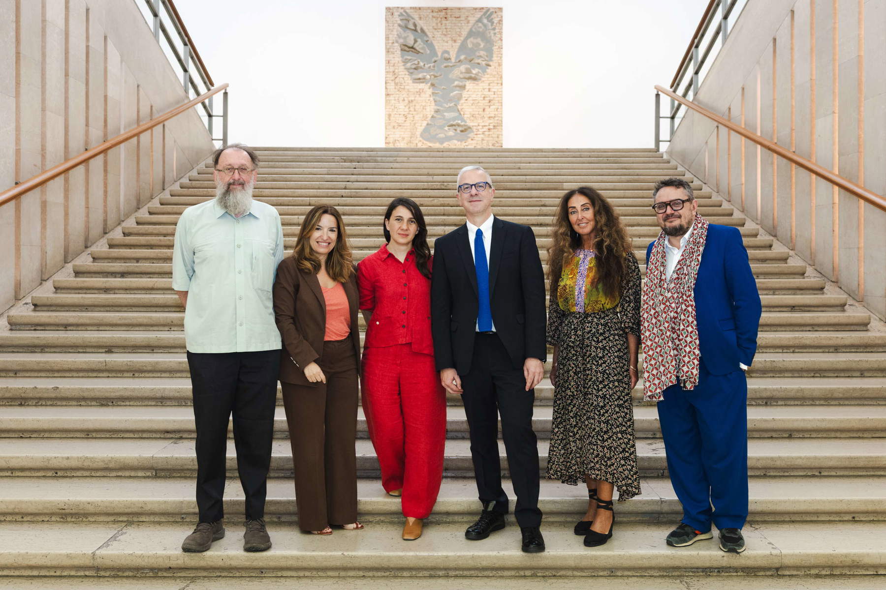Michele De Lucchi, Carla Morogallo, Maria Porro, Vincenzo Trione, Manuela Luc&agrave;-Dazio y Andrea Viliani. Foto: Gianluca di Ioia &copy; Triennale Milano
