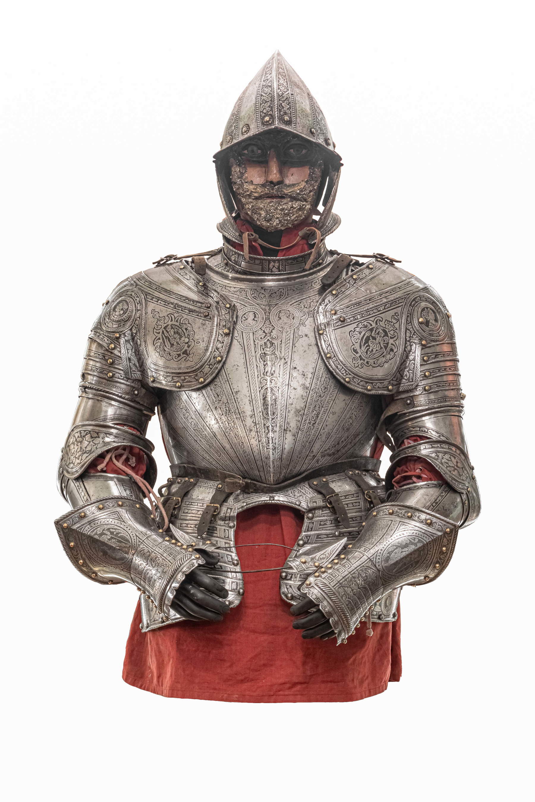 Maestro corazzaio milanese, Completo difensivo alla pisana (ultimo quarto del XVI secolo; ferro inciso all&rsquo;acquaforte). Presentato da: Gallori Turchi