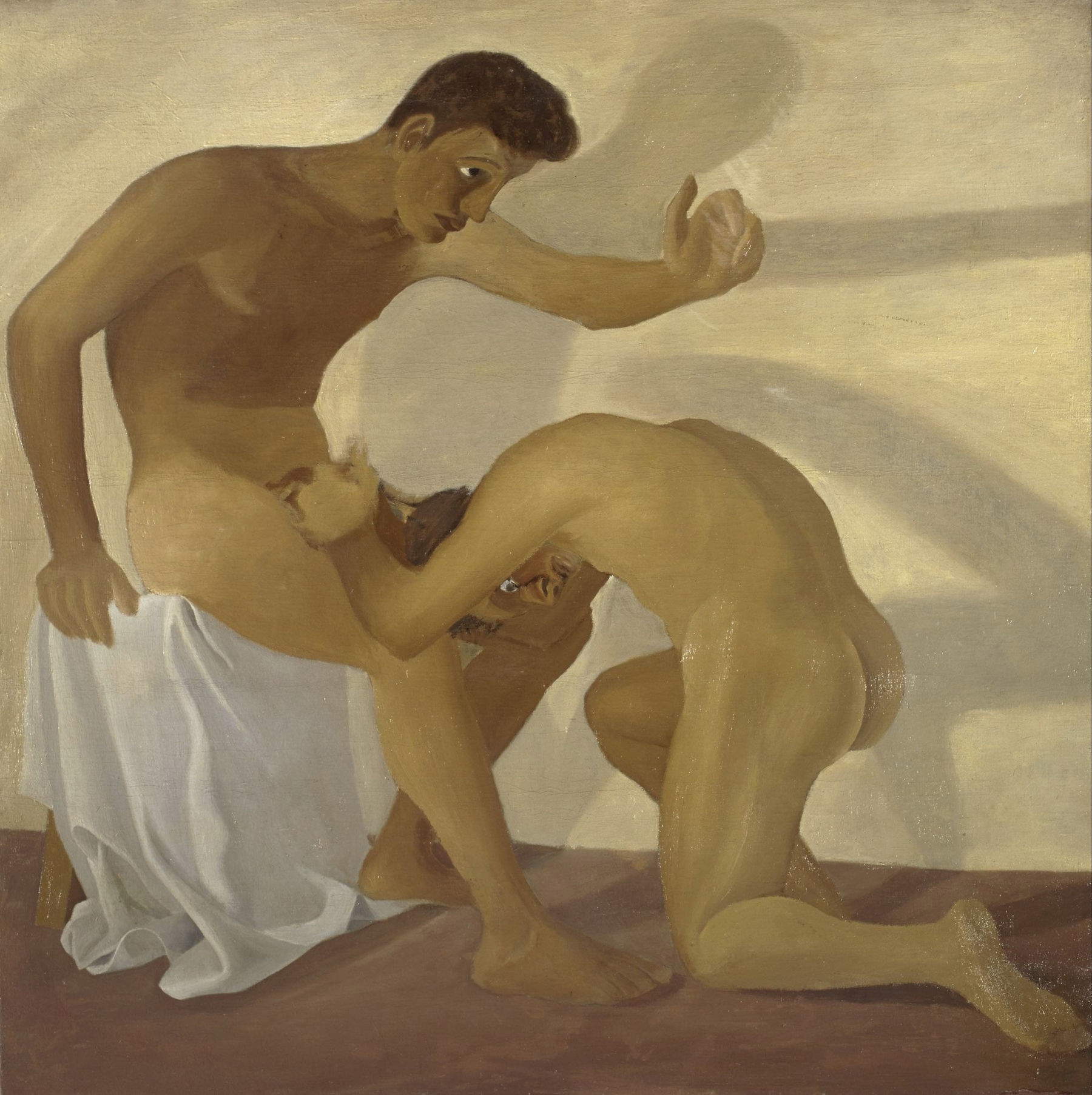 Corrado Cagli, „Der Neuling“ (1933; Öl auf Leinwand, 110 × 110 cm)