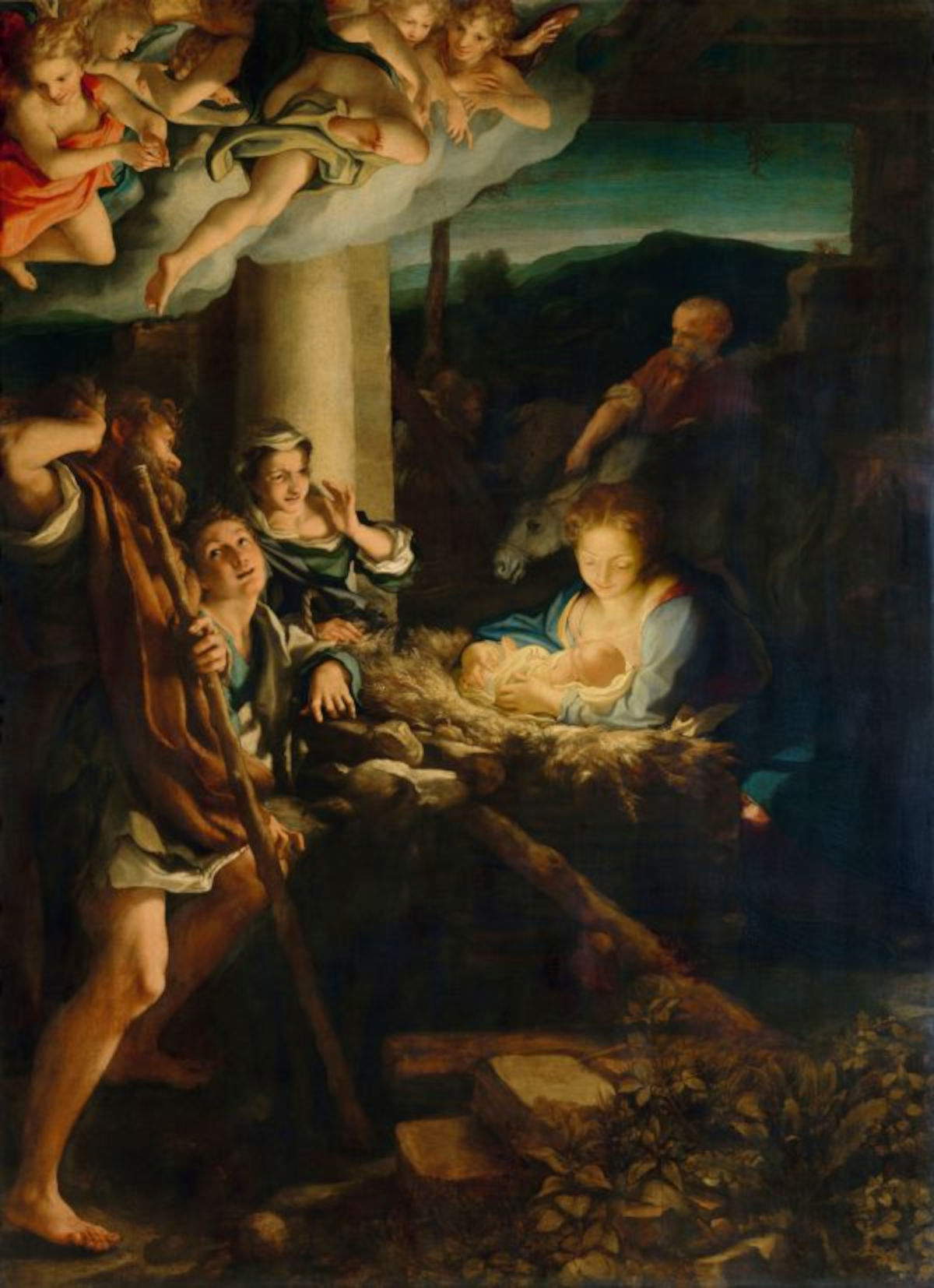 Antonio Allegri conocido como Correggio, La Nochebuena (c. 1528/30) &copy; Gem&auml;ldegalerie Alte Meister, Staatliche Kunstsammlungen Dresden. Foto: Elke Estel/Hans-Peter Klut