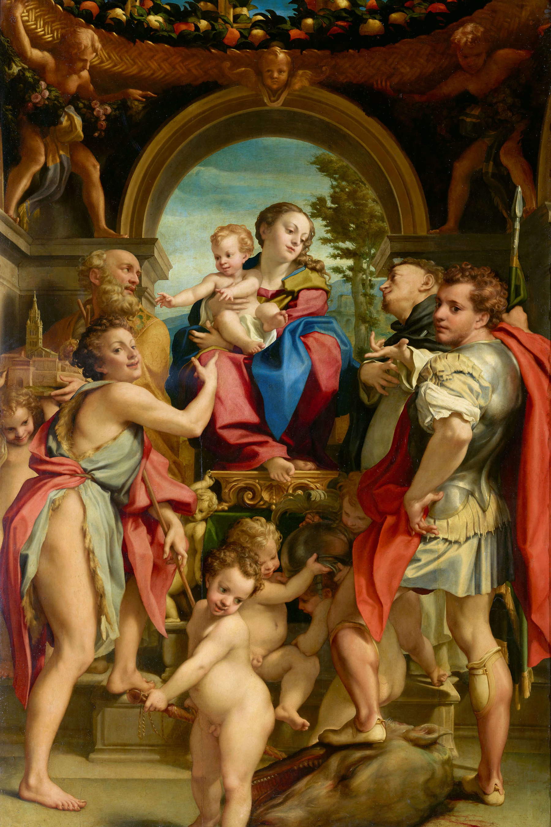 Correggio, La Vierge de Saint-Georges (vers 1530 ; Dresde, Gem&auml;ldegalerie Alte Meister, Staatliche Kunstsammlungen Dresden) &copy; Gem&auml;ldegalerie Alte Meister, Staatliche Kunstsammlungen Dresden. Photo : J&uuml;rgen L&ouml;sel