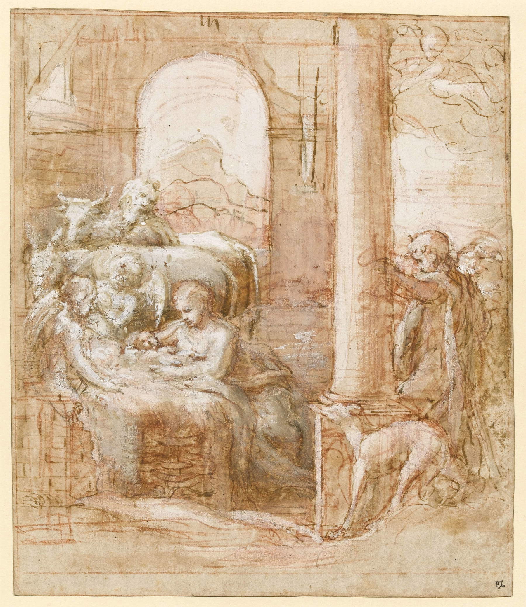 Correggio, Étude pour *La Nuit* (1522-1525 ; Cambridge, Fitzwilliam Museum) &copy; Fitzwilliam Museum, Université de Cambridge. Photo : Andrew Morris