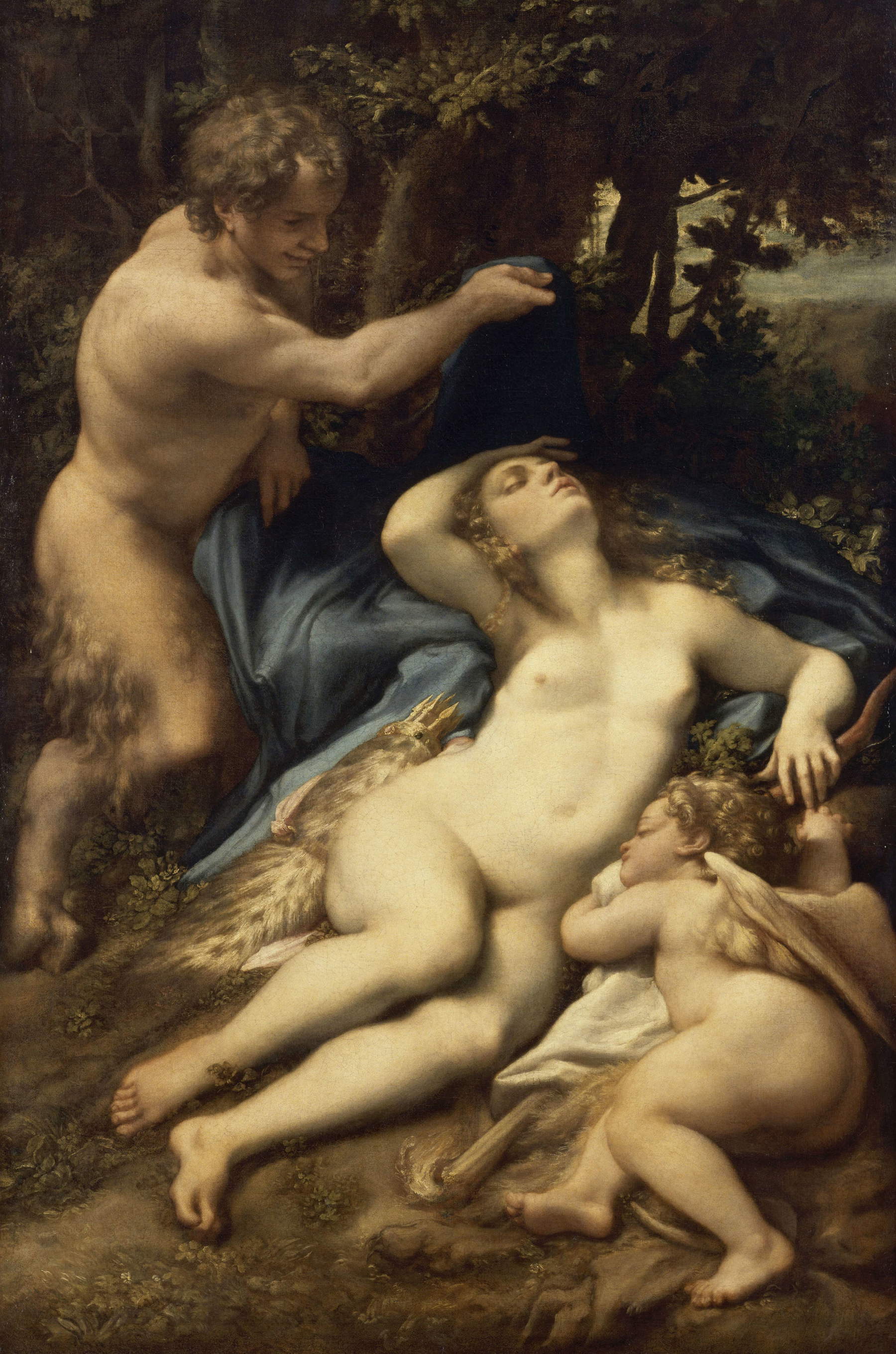 Correggio, Vénus et Cupidon avec un satyre (vers 1526-1528 ; Paris, Louvre). &copy; GrandPalaisRmn (musée du Louvre) / Franck Raux