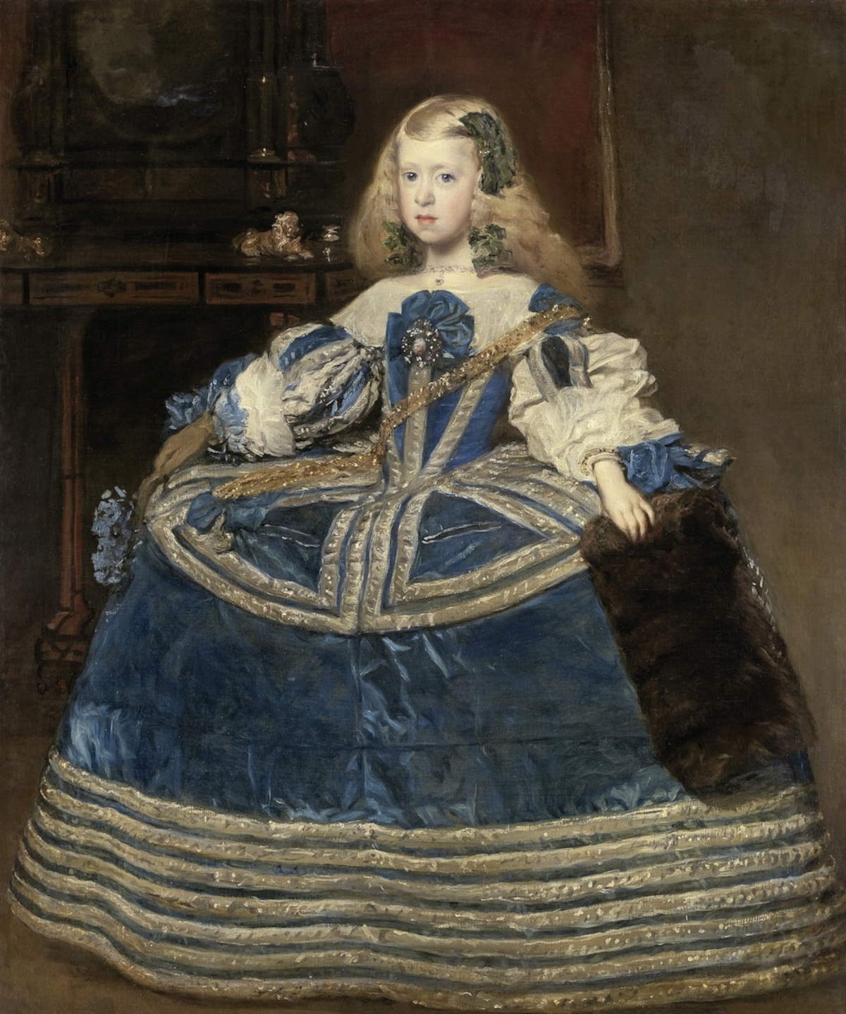 Diego Vel&aacute;zquez, The Infanta Margarita in a Blue Dress (1659; oil on canvas)