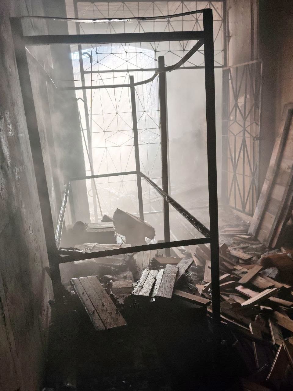 Schäden am Kunstmuseum von Cherson nach dem russischen Angriff vom 20. August. Foto: Regionales Kunstmuseum von Cherson