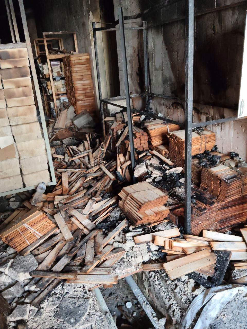 Schäden am Kunstmuseum von Cherson nach dem russischen Angriff vom 20. August. Foto: Regionales Kunstmuseum von Cherson