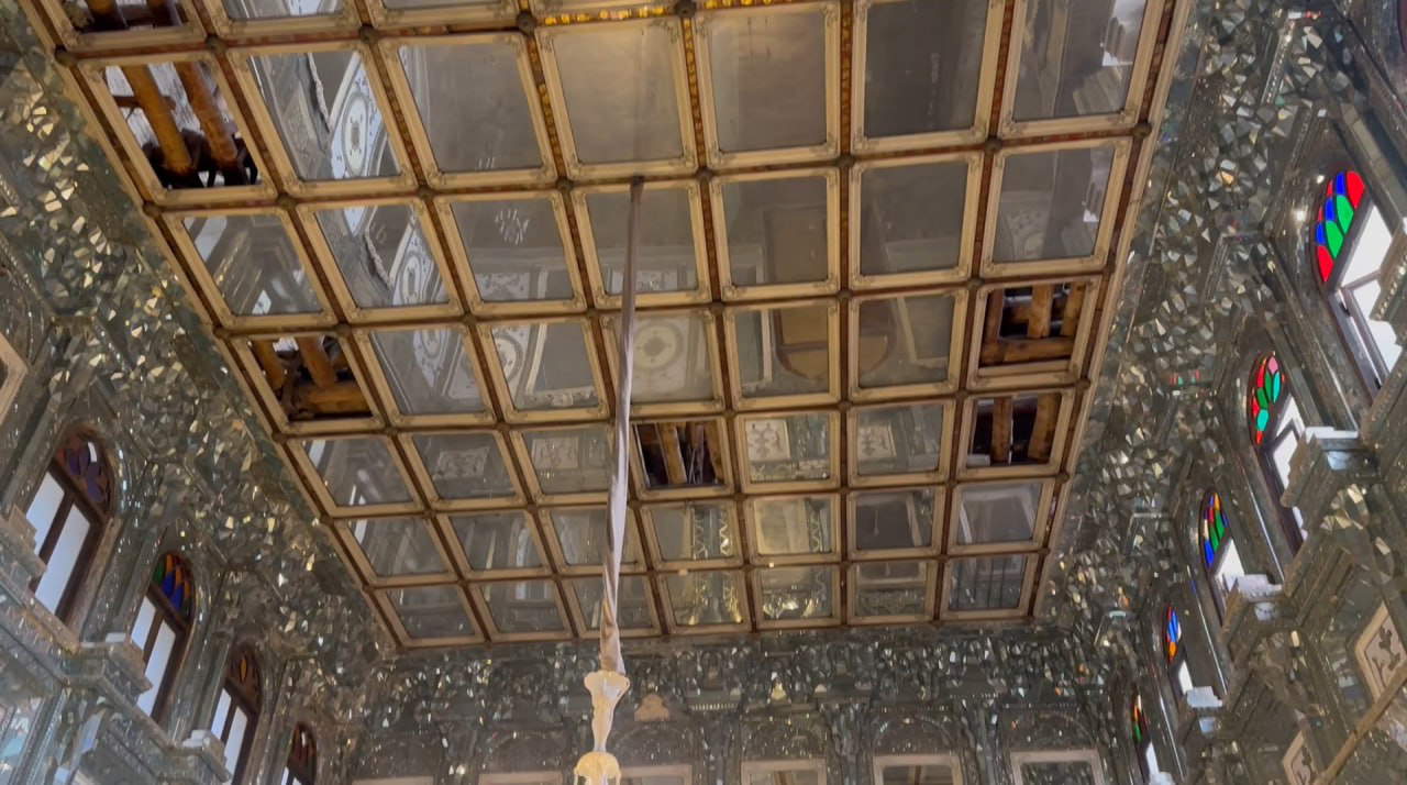 The damage to the Golestan Palace in Tehran. Profile X/ Government of the Islamic Republic of Iran.