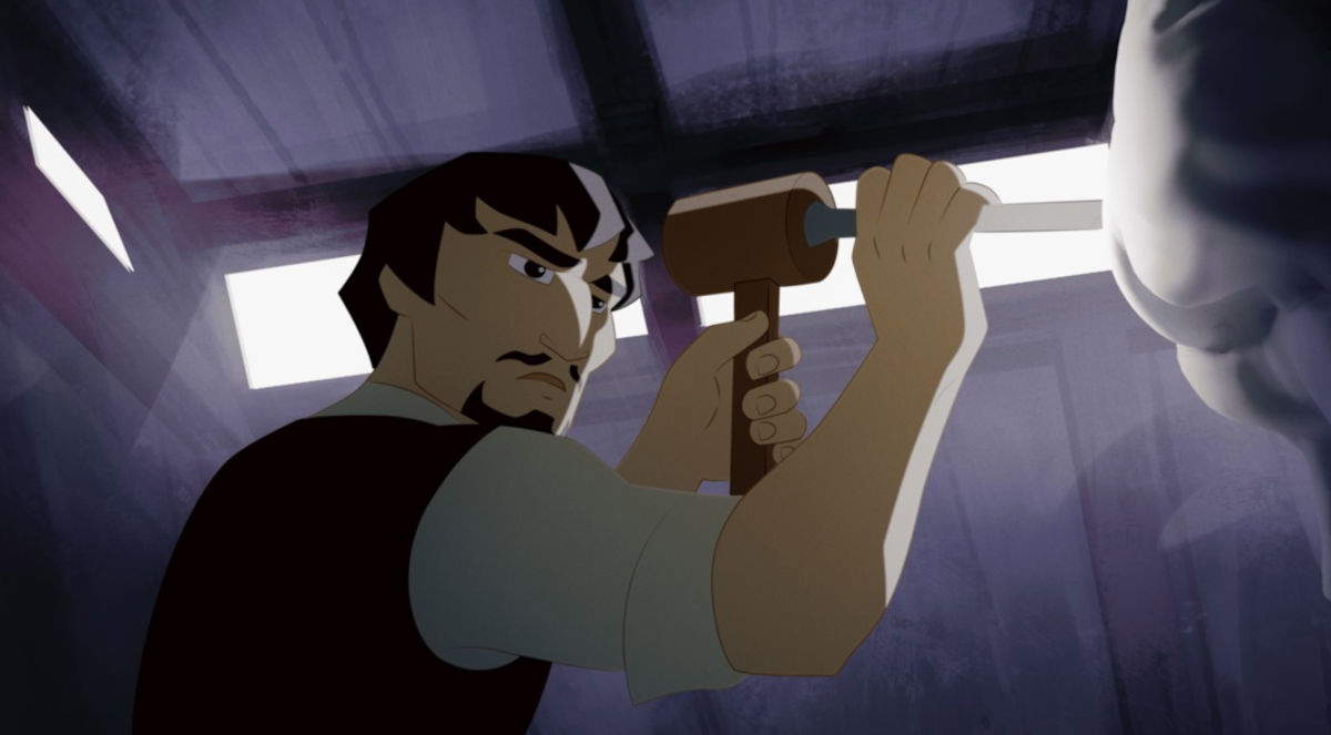 A frame from the short film David and I, by Maril&ugrave; Rain&ograve;