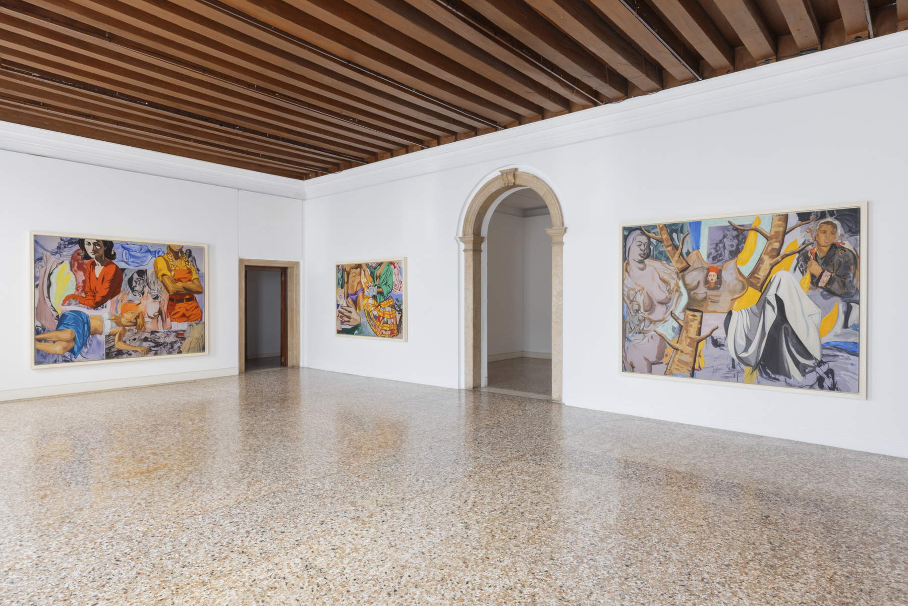 Allestimenti Painting in the Present Tense, Palazzo Cini. Foto: Celestia Studio