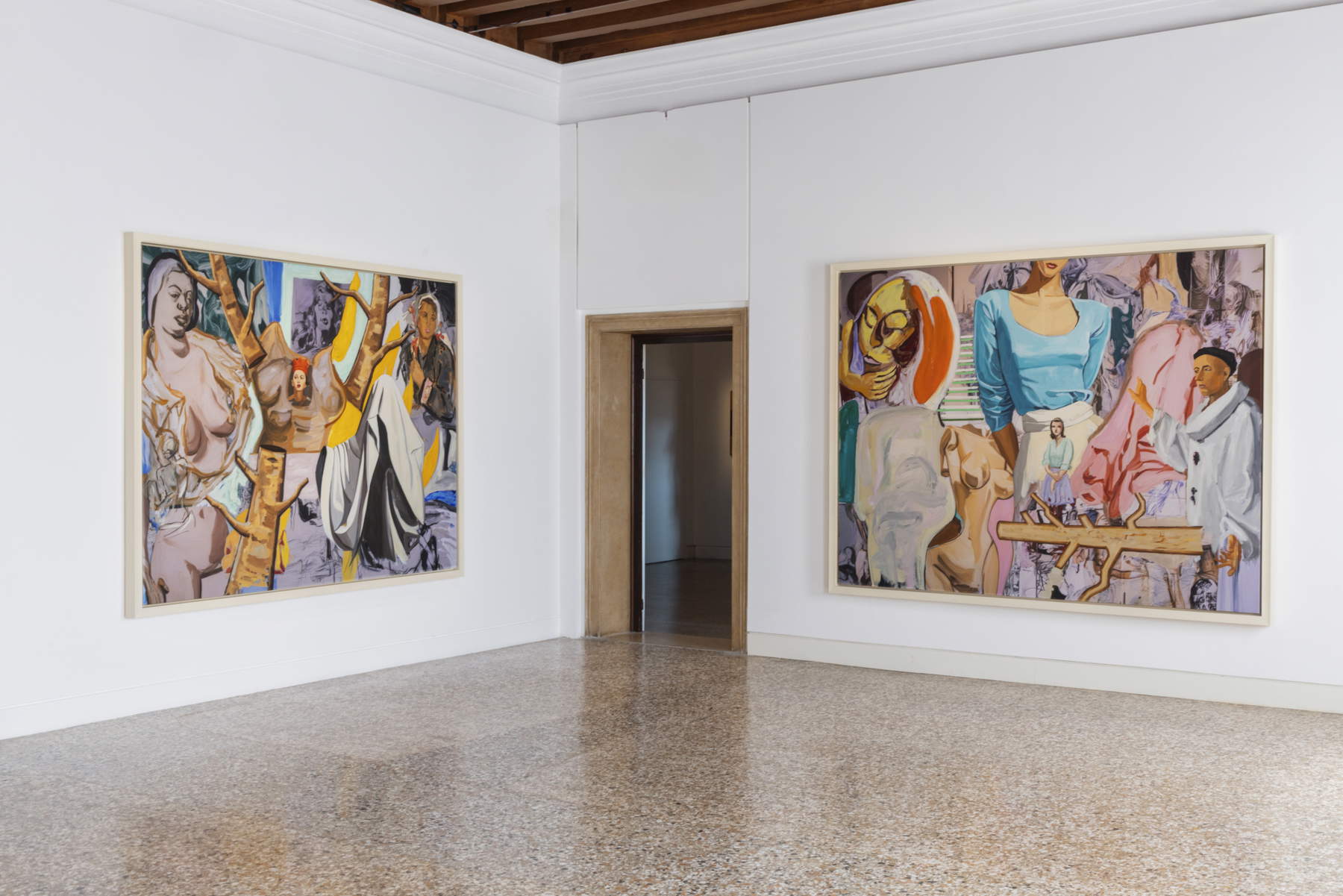 Allestimenti Painting in the Present Tense, Palazzo Cini. Foto: Celestia Studio