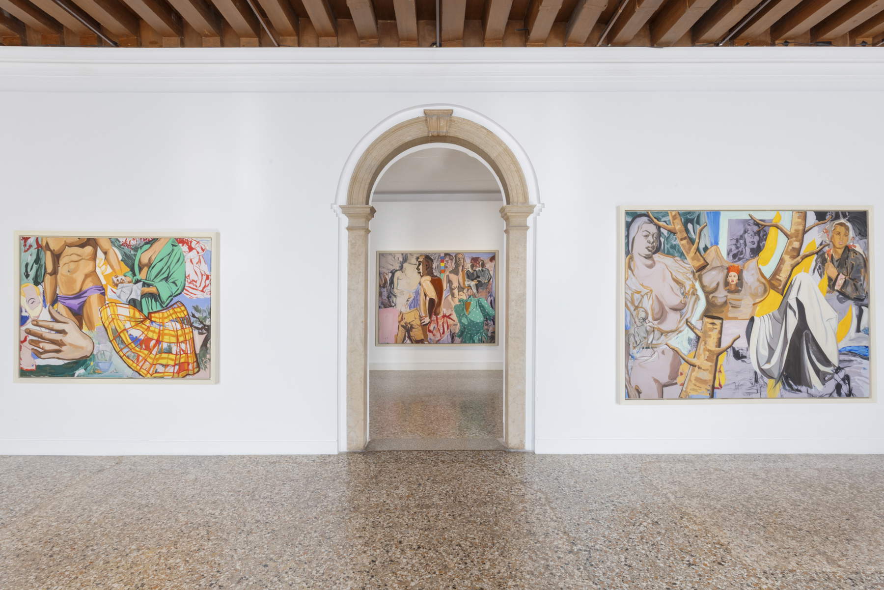 Allestimenti Painting in the Present Tense, Palazzo Cini. Foto: Celestia Studio