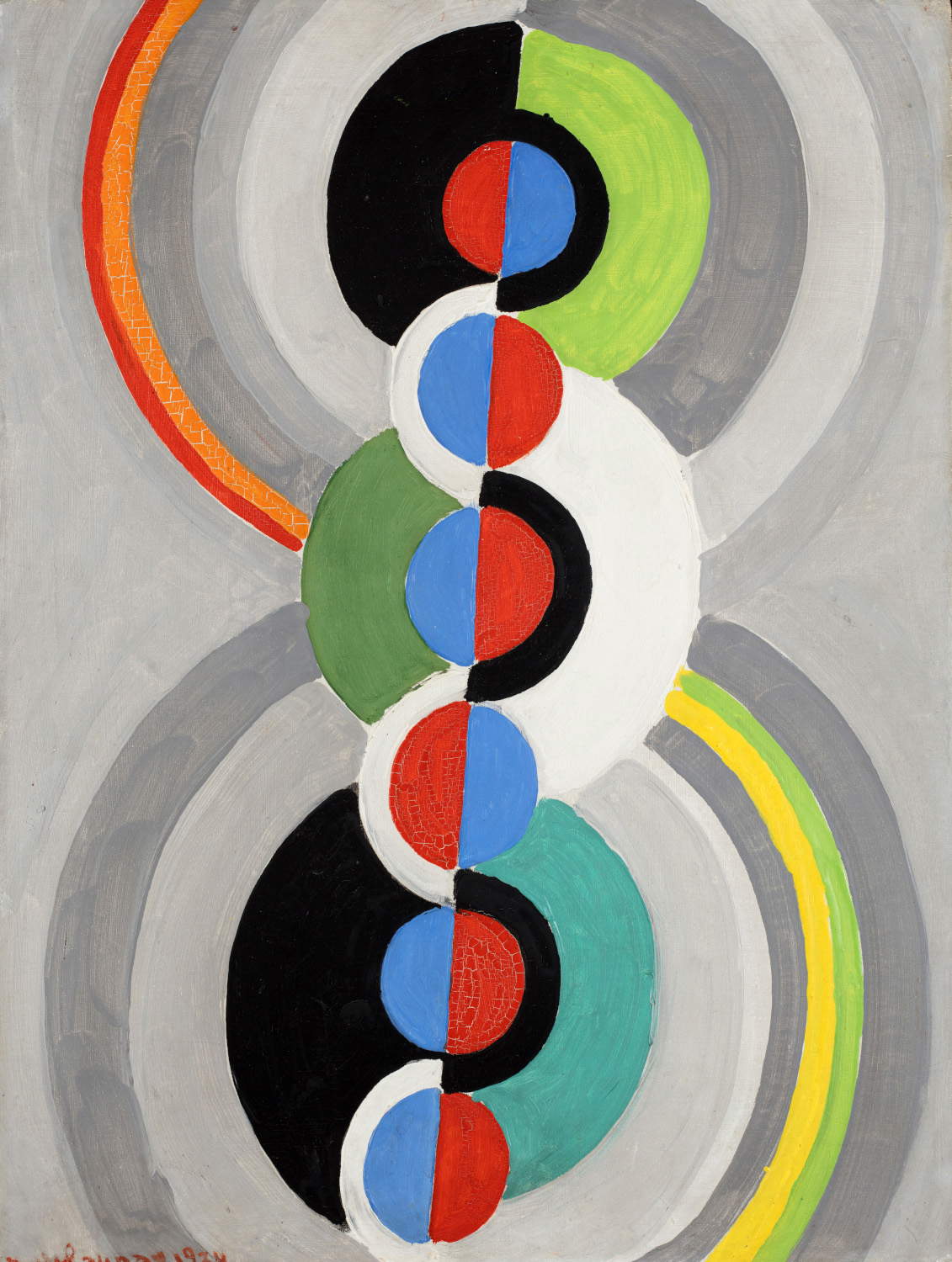 Robert Delaunay, Rhythm (1934; oil on paper mounted on cardboard; Lyon, Mus&eacute;e des Beaux-Arts (Acquired in 1959). Courtesy of &copy; Lyon MBA. Photo: Martial Couderette