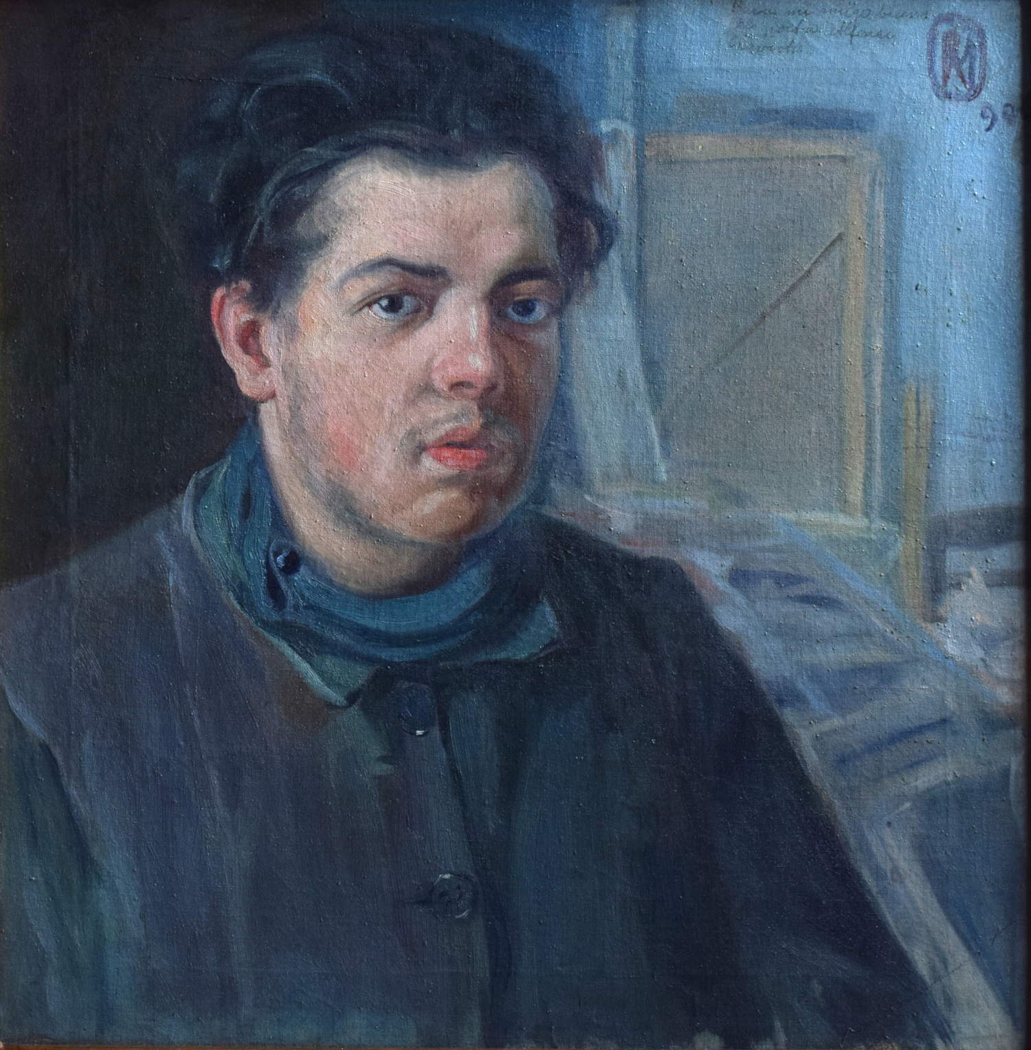 Diego Rivera, Selbstporträt (1906; Öl auf Leinwand, 54,1 x 53 cm; Culiac&aacute;n (Mexiko), Colecci&oacute;n Museo de Arte de Sinaloa, Instituto Sinaloense de Cultura, Gobierno de Sinaloa, inv. D-7300) &copy; Banco de M&eacute;xico