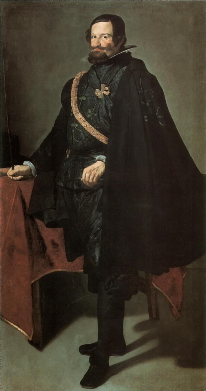 Diego Vel&aacute;zquez, The Count-Duke of Olivares (oil on canvas, 208.5 x 111 cm; Madrid, Varez Fisa Collection)