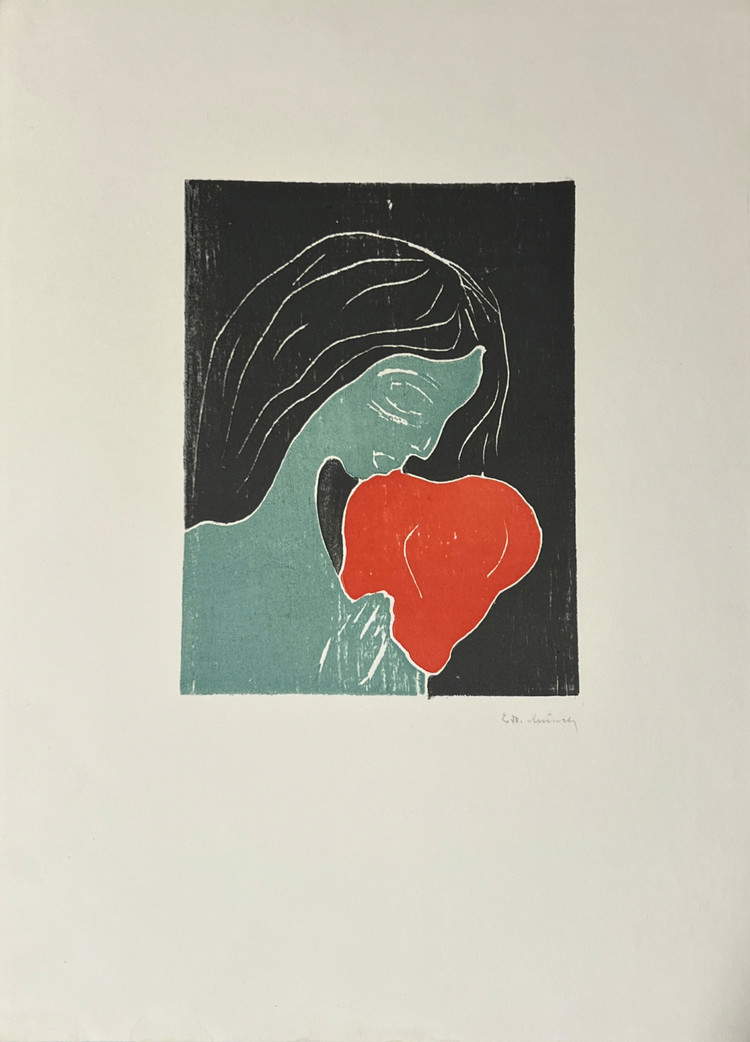 Edvard Munch, The Heart (1898-1899; print on paper, 505 x 365 mm)