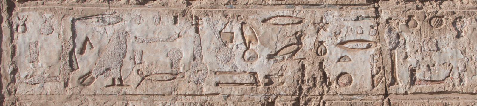 Hieroglyphics. Photo: Ministry of Tourism and Antiquities