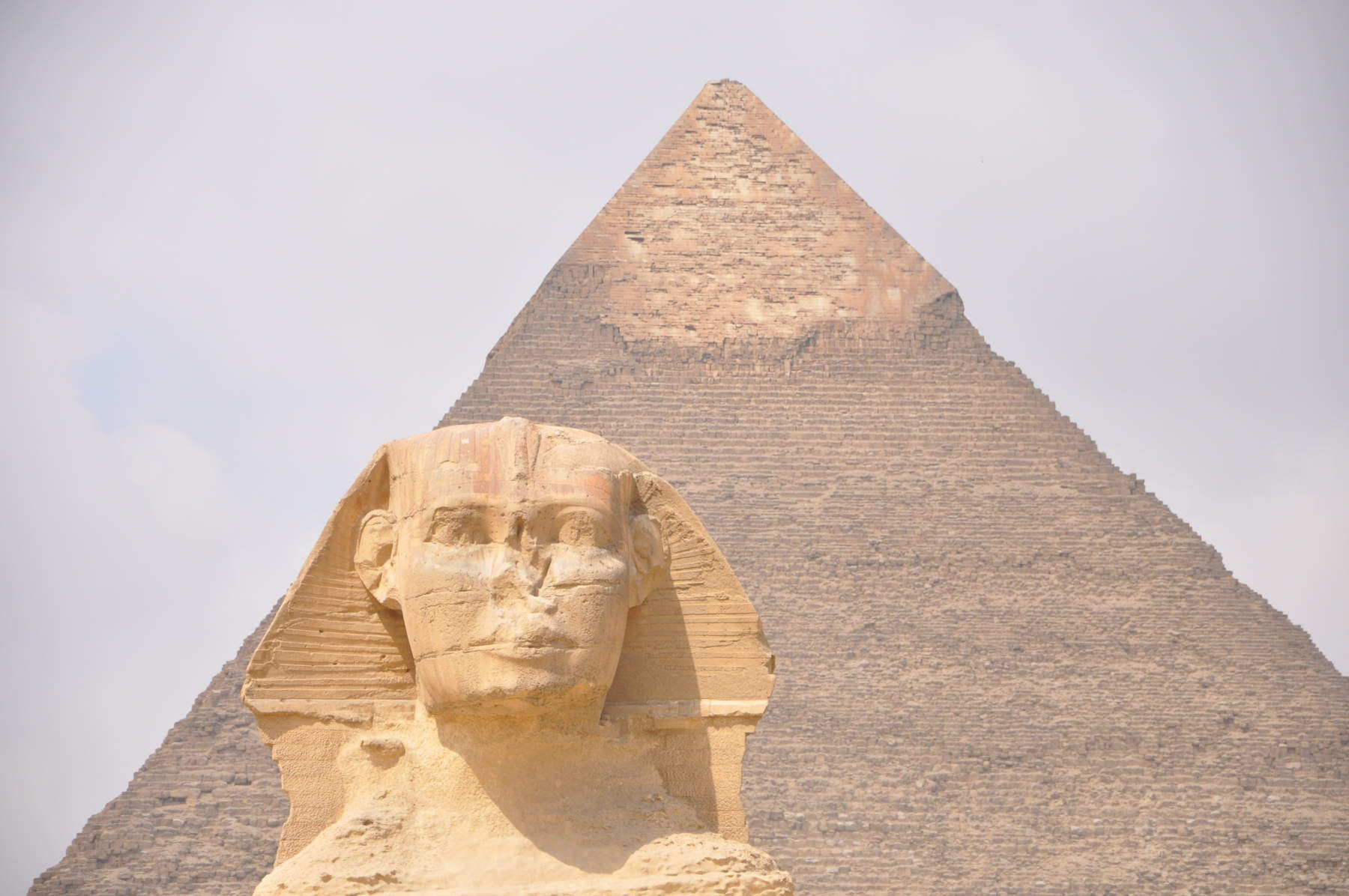 Die Sphinx und eine Pyramide auf der Ebene von Gizeh. Foto: MChuc