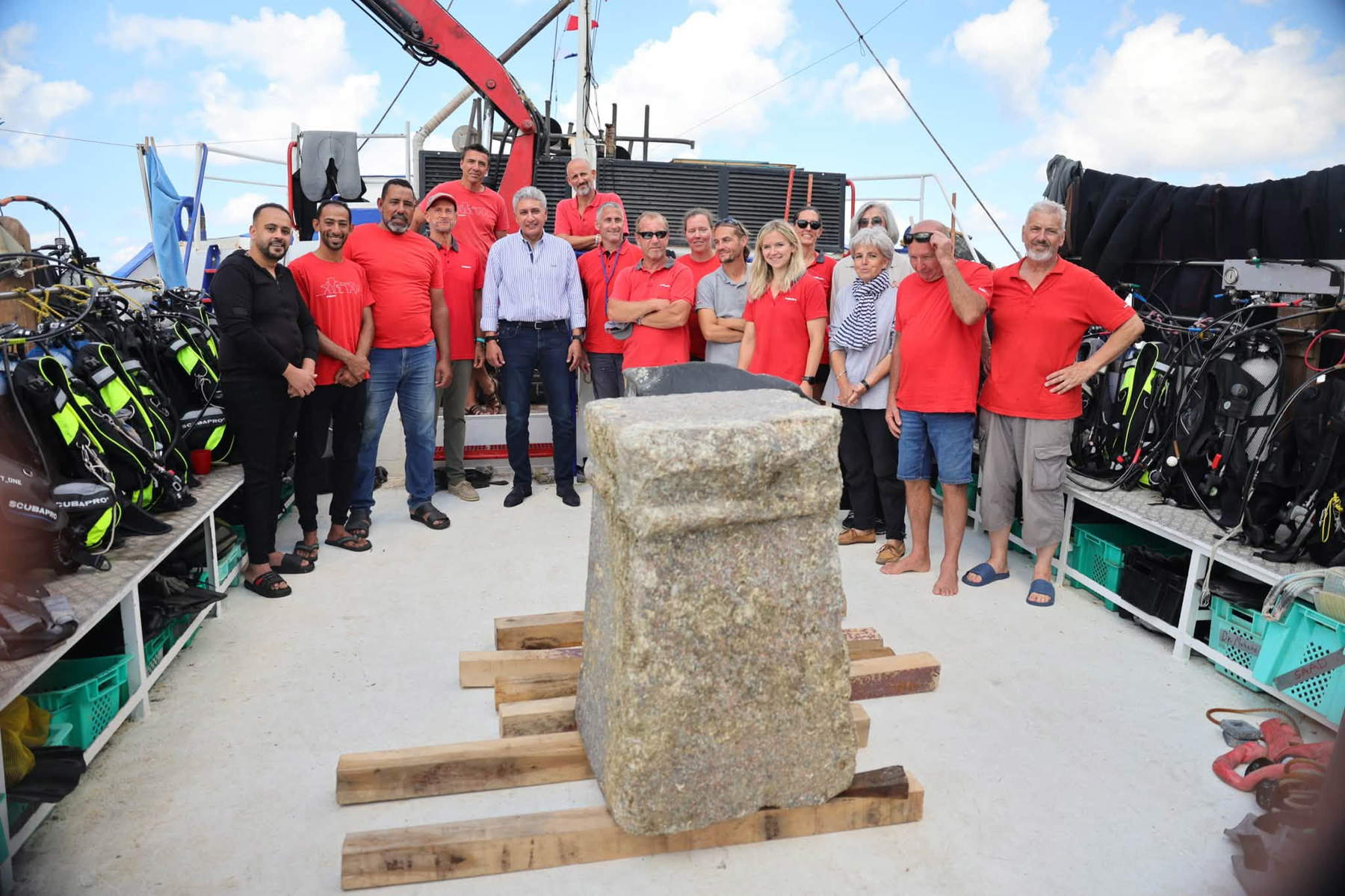 Un&nbsp;reperto&nbsp;recuperato&nbsp;nelle&nbsp;acque&nbsp;antistanti&nbsp;Alessandria&nbsp;d&rsquo;Egitto. Foto: Profilo fb del Ministero del Turismo e delle Antichit&agrave; dell&rsquo;Egitto - C. Gerigk &copy; F. Goddio / HILTI FOUNDATION