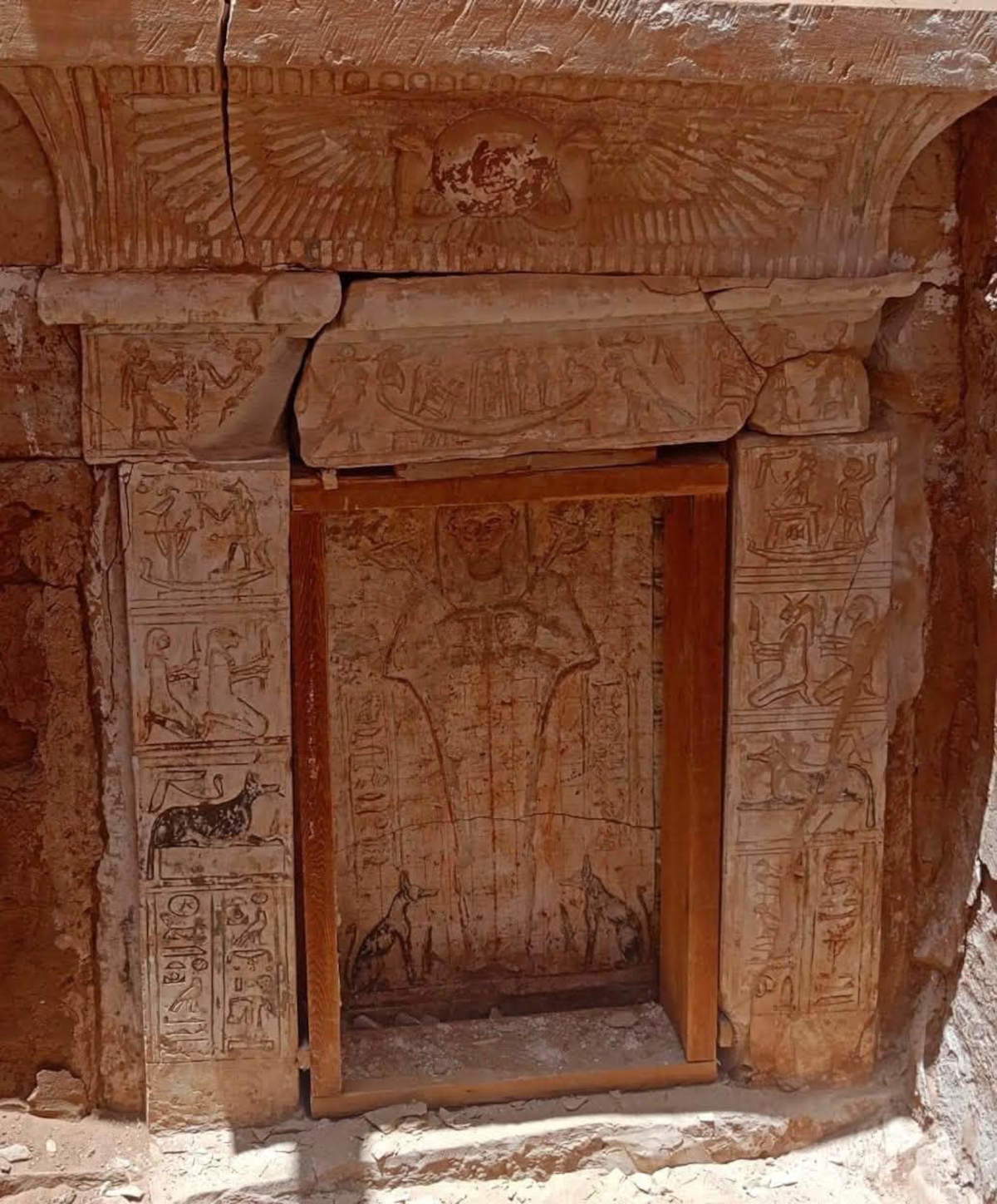 The ruins of the tomb. Photo: Egyptian Ministry of Tourism and Antiquities