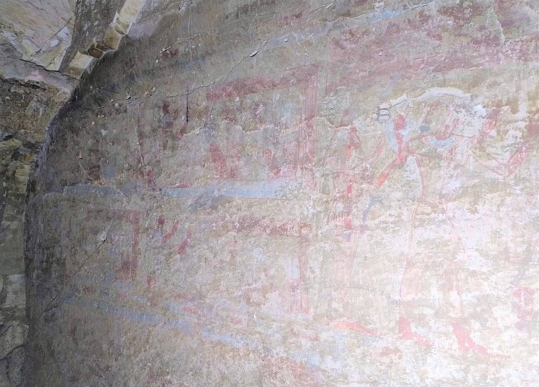 Die Ruinen des Grabes von Theben. Foto: Ministerium für Tourismus und Altertümer