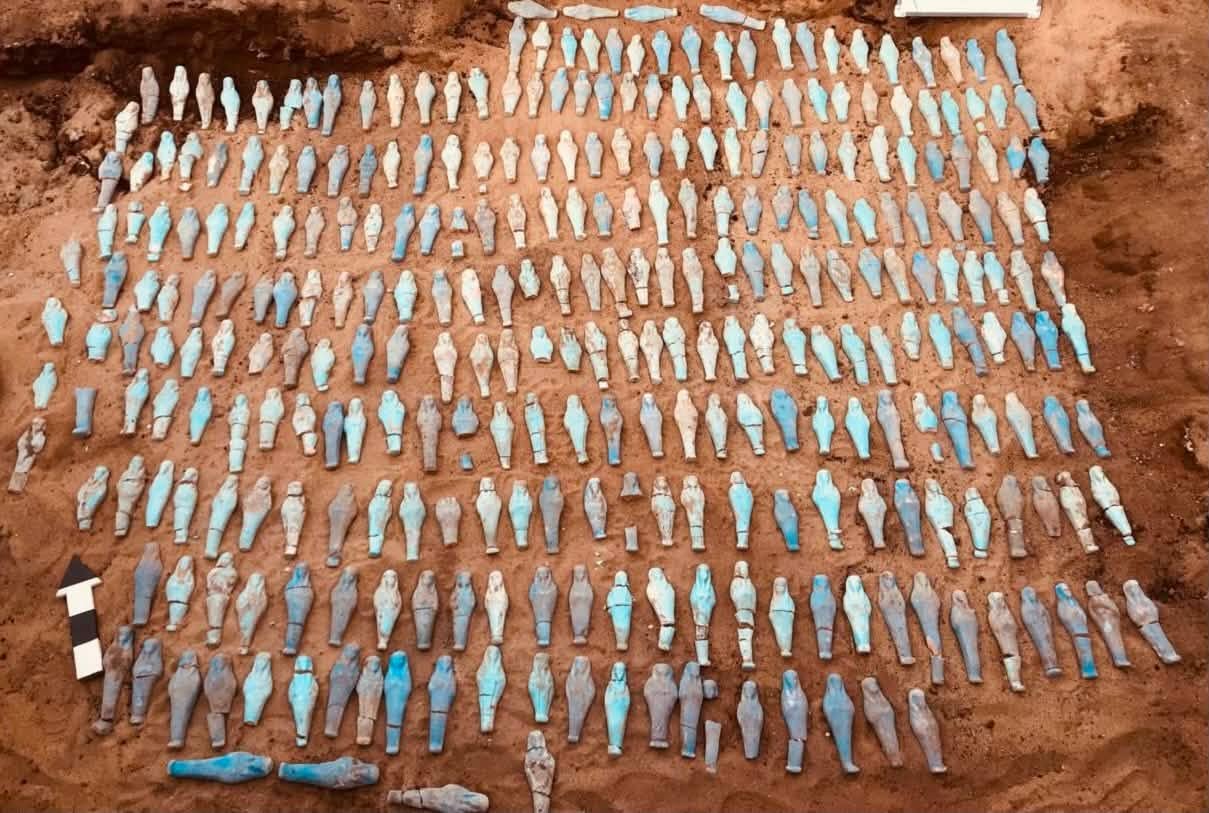 560 Ushabti-Figuren. Foto: Ägyptisches Ministerium für Altertümer und Tourismus