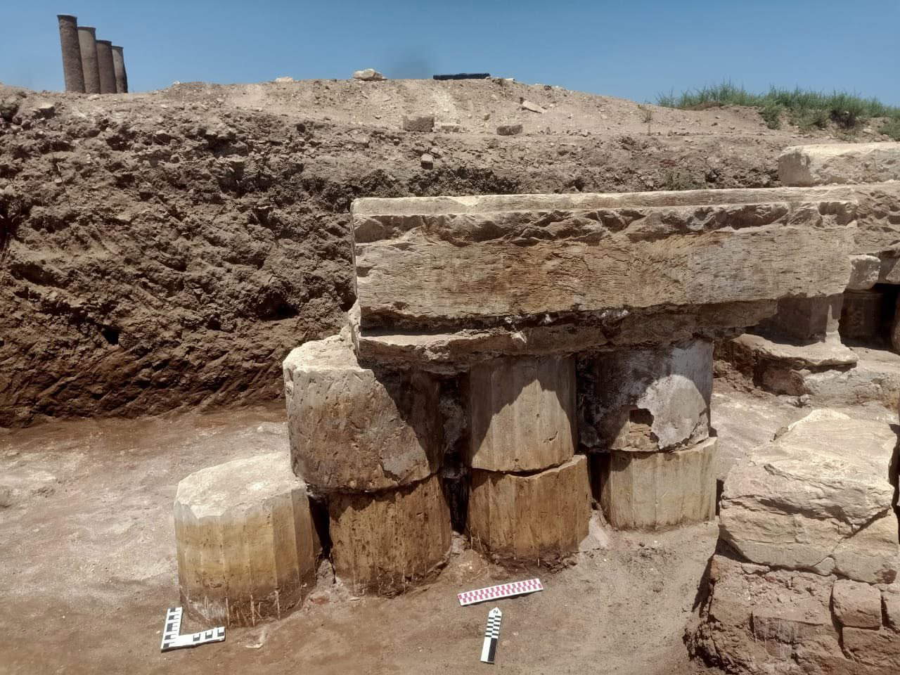 Remains traceable to an ancient Doric order temple. Photo: Ministry of Tourism and Antiquities