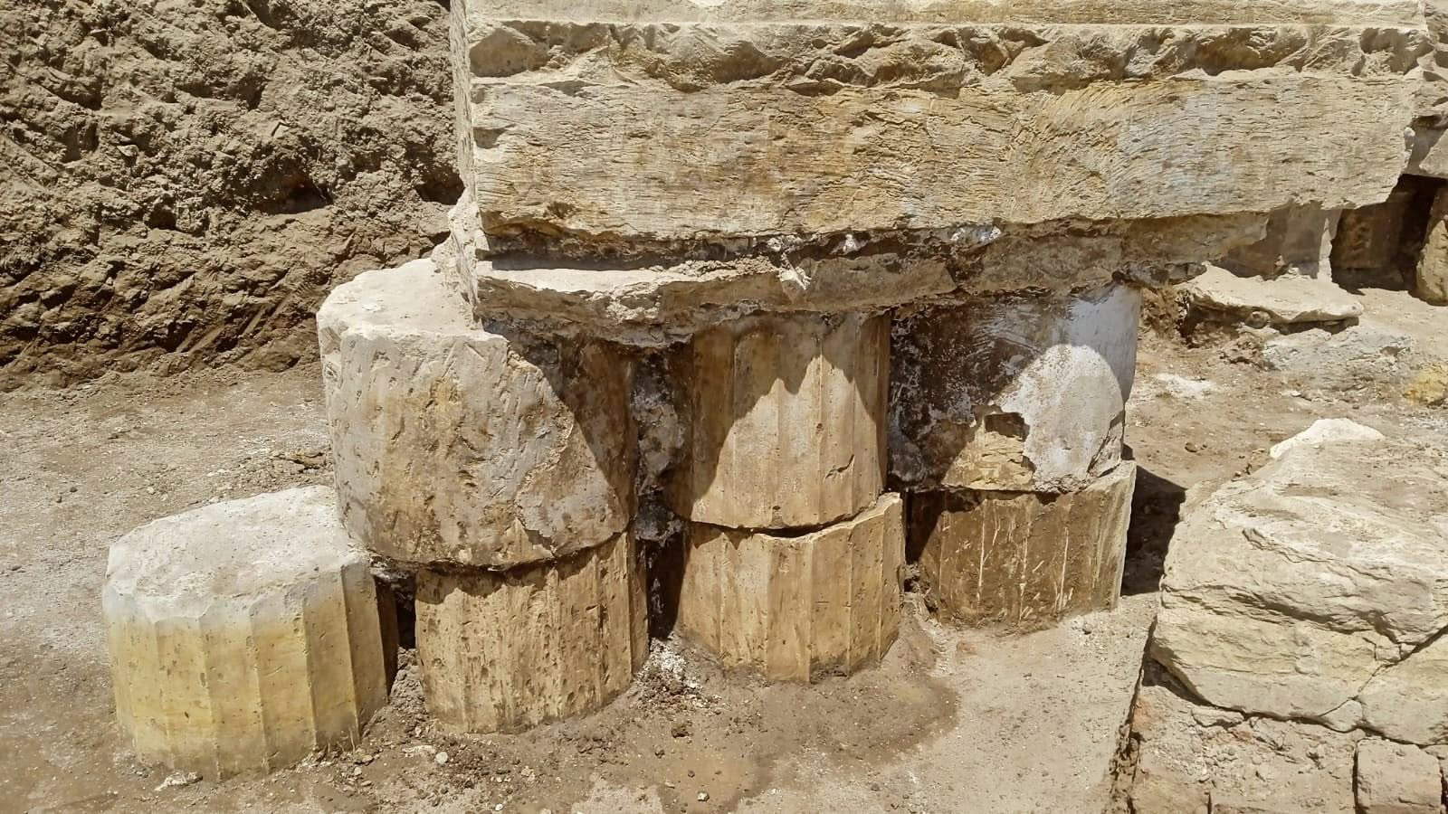 Remains traceable to an ancient Doric order temple. Photo: Ministry of Tourism and Antiquities