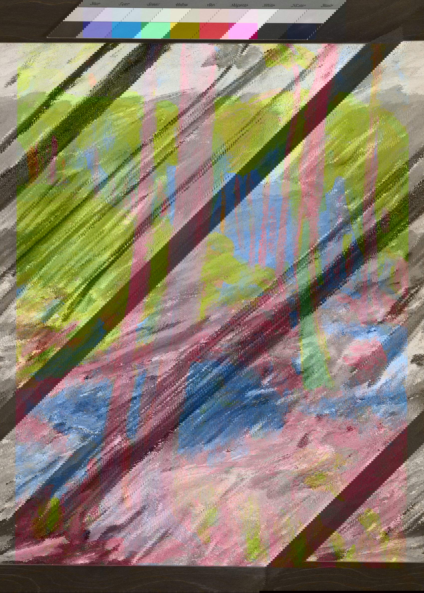 Emil Nolde, Waldrand (1909; olio su tela, 73 x 65,5 cm; Lugano Fondazione Gabriele e Anna Braglia) &copy;Stiftung Seeb&uuml;ll Ada und Emil Nolde. Foto: Roberto Pellegrini