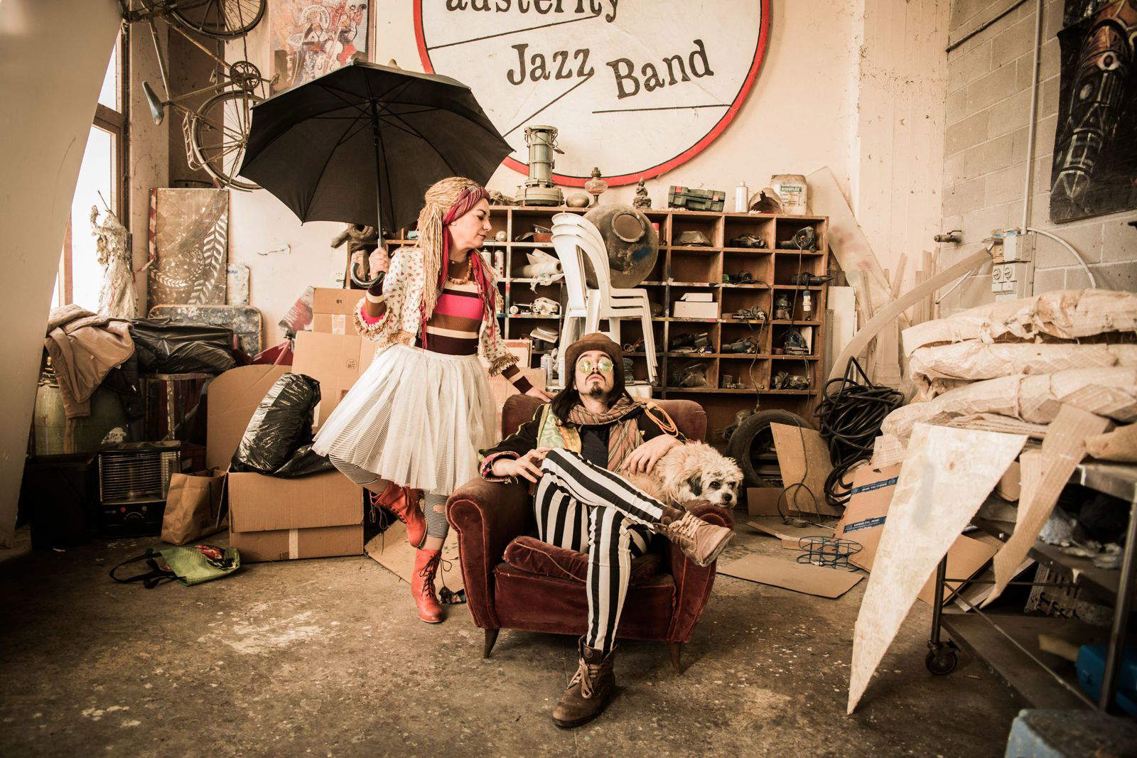 Una de las obras de la exposición Equilibrio. Obra y fotos de Iacopo Giannini