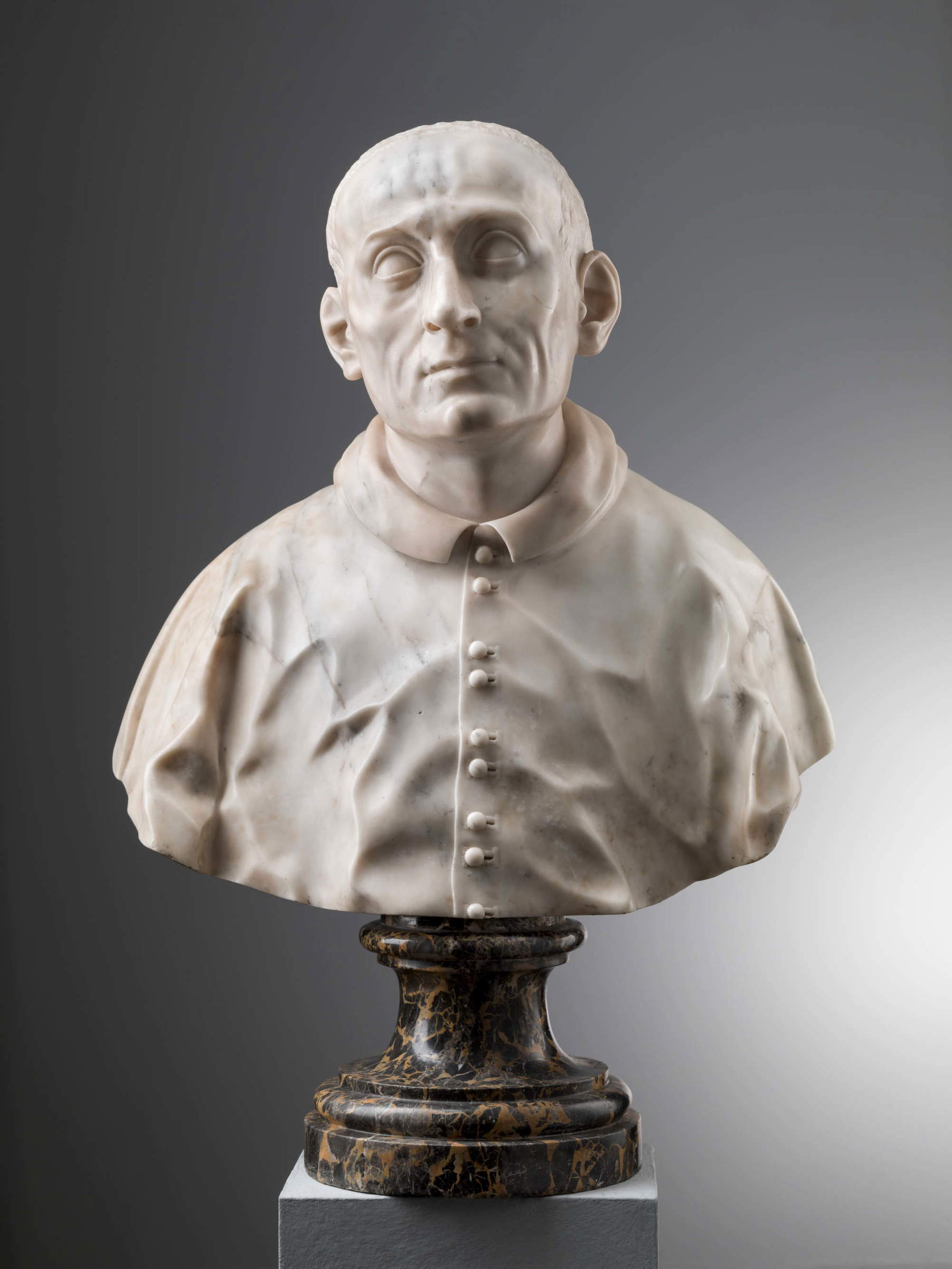 Ercole Ferrata, Busto di San Carlo Borromeo (marmo, altezza 62 cm). Presentato da: Botticelli Antichit&agrave; SNC