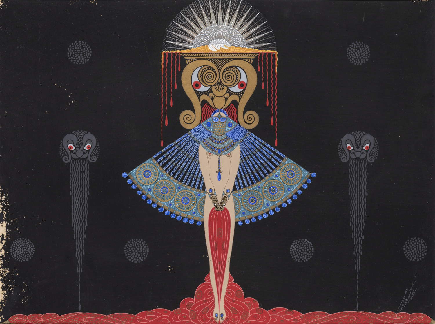 Ert&eacute; - Romain de Tirtoff, Salom&eacute; (1926; tempera su cartone, 30 x 39 cm; Collezione Franco Maria Ricci, Labirinto della Masone, Fontanellato) &copy; Chalk &amp; Vermilion LLC / SIAE