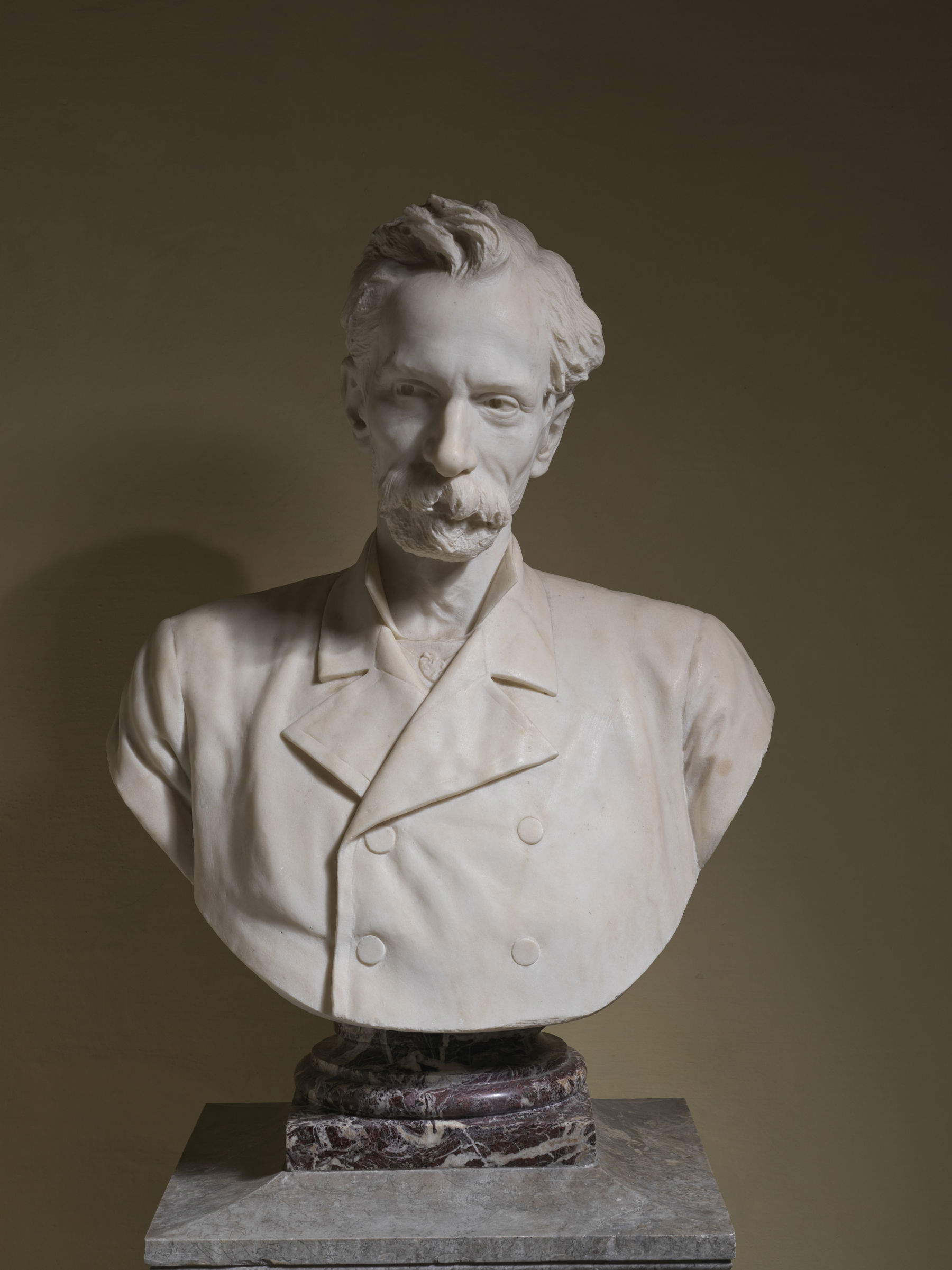 Ettore Ximenes, Büste von Giuseppe Zanardelli (um 1900; Marmor; Brescia, Akademie der Wissenschaften, Literatur und Künste von Brescia)