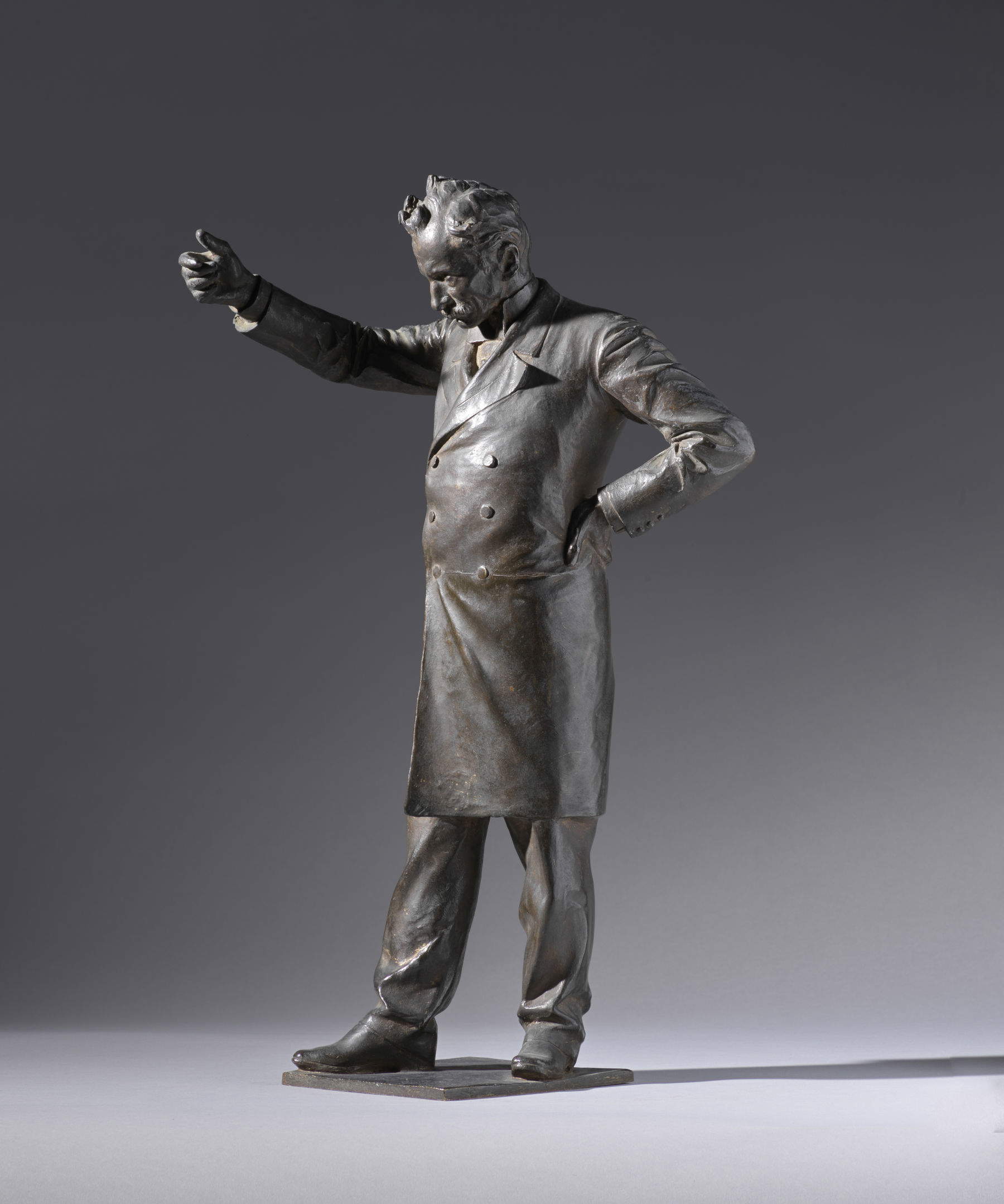 Ettore Ximenes, Giuseppe Zanardelli, Redner (1897; Bronze; Brescia, Museo Civici di Brescia)