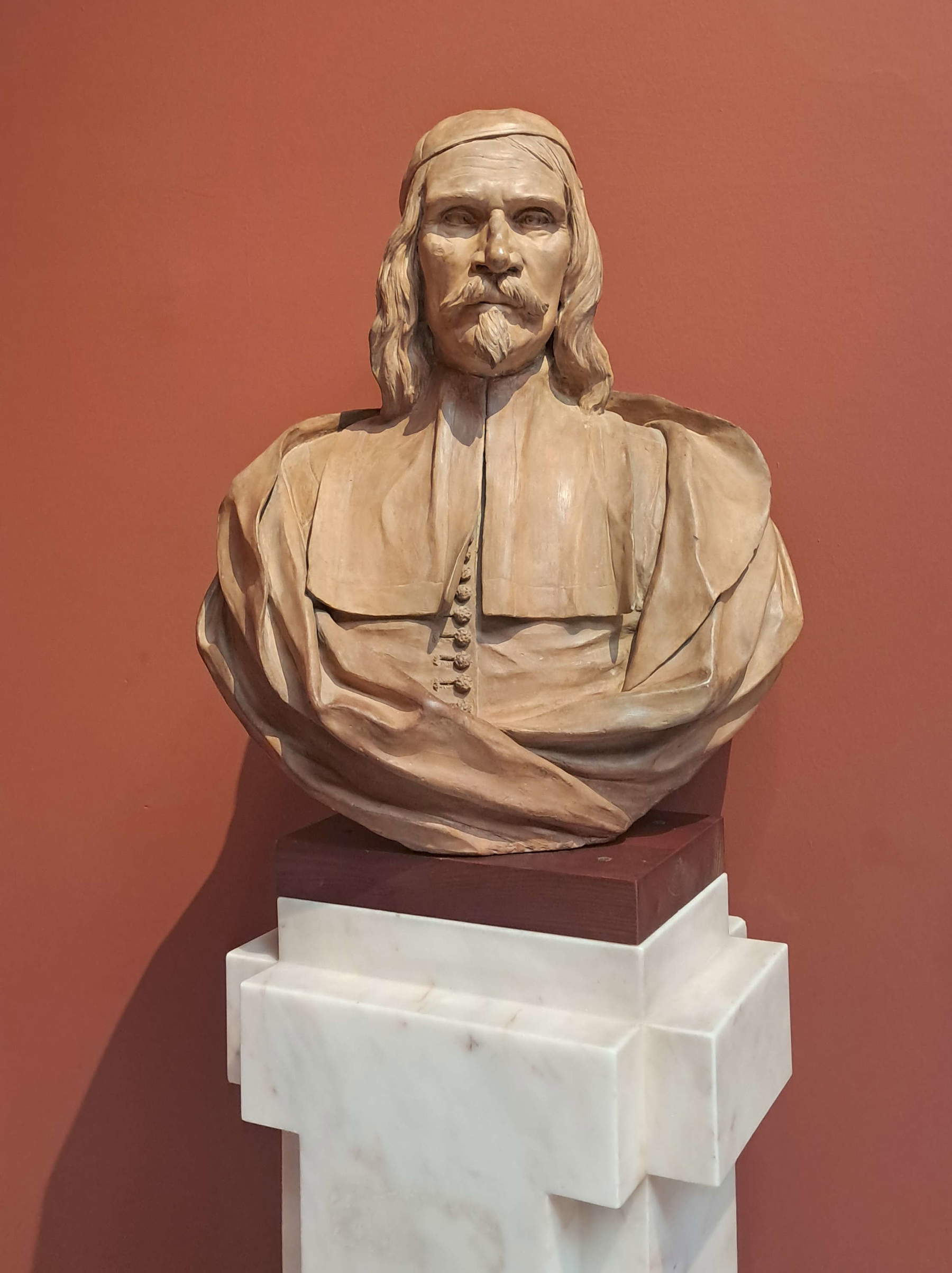 Fabrizio Arrigucci, Portrait of Guercino (c. 1660; terracotta; Bologna, Pinacoteca Nazionale)