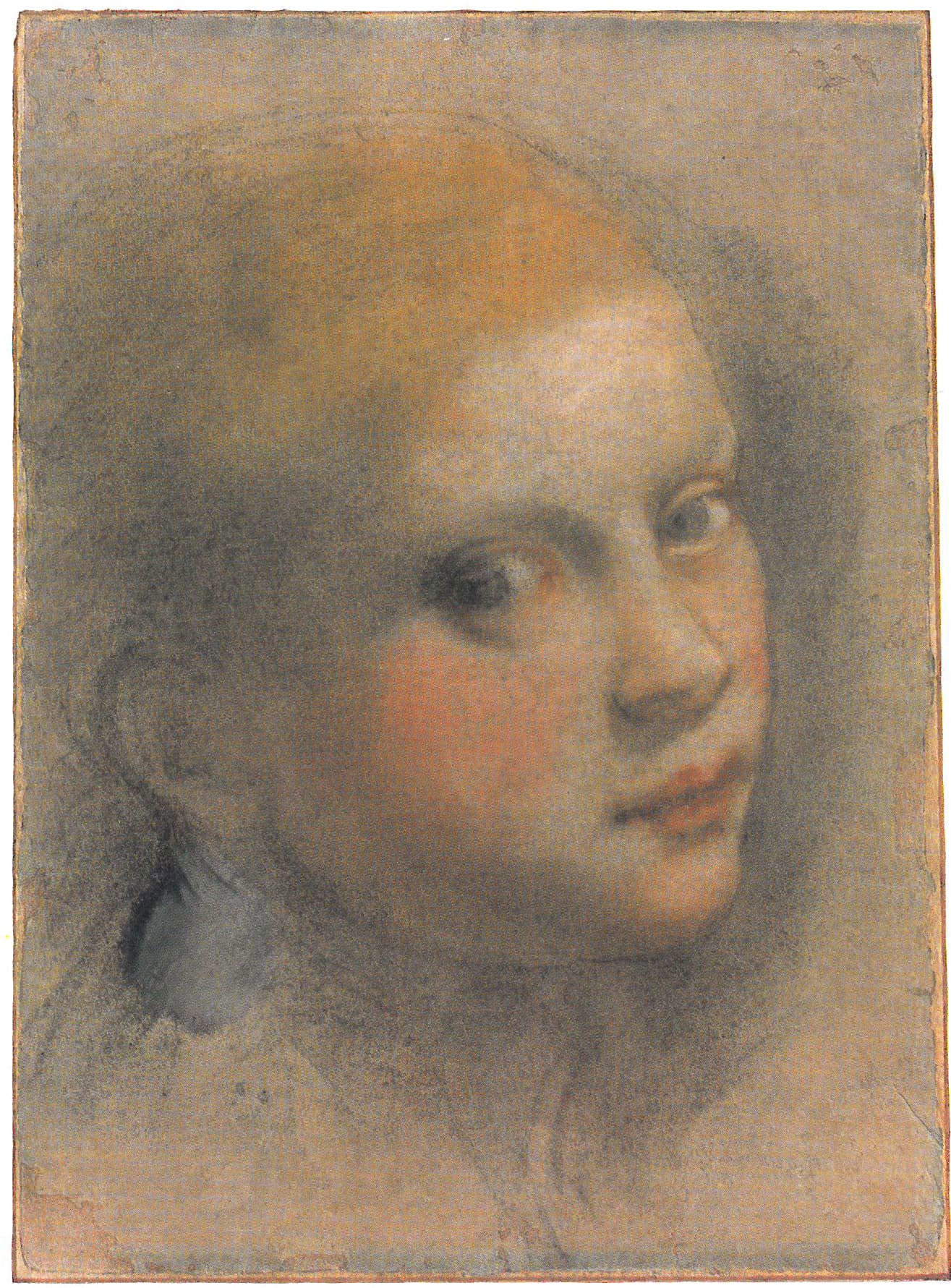 The preparatory drawing for the painting, in a private collection.