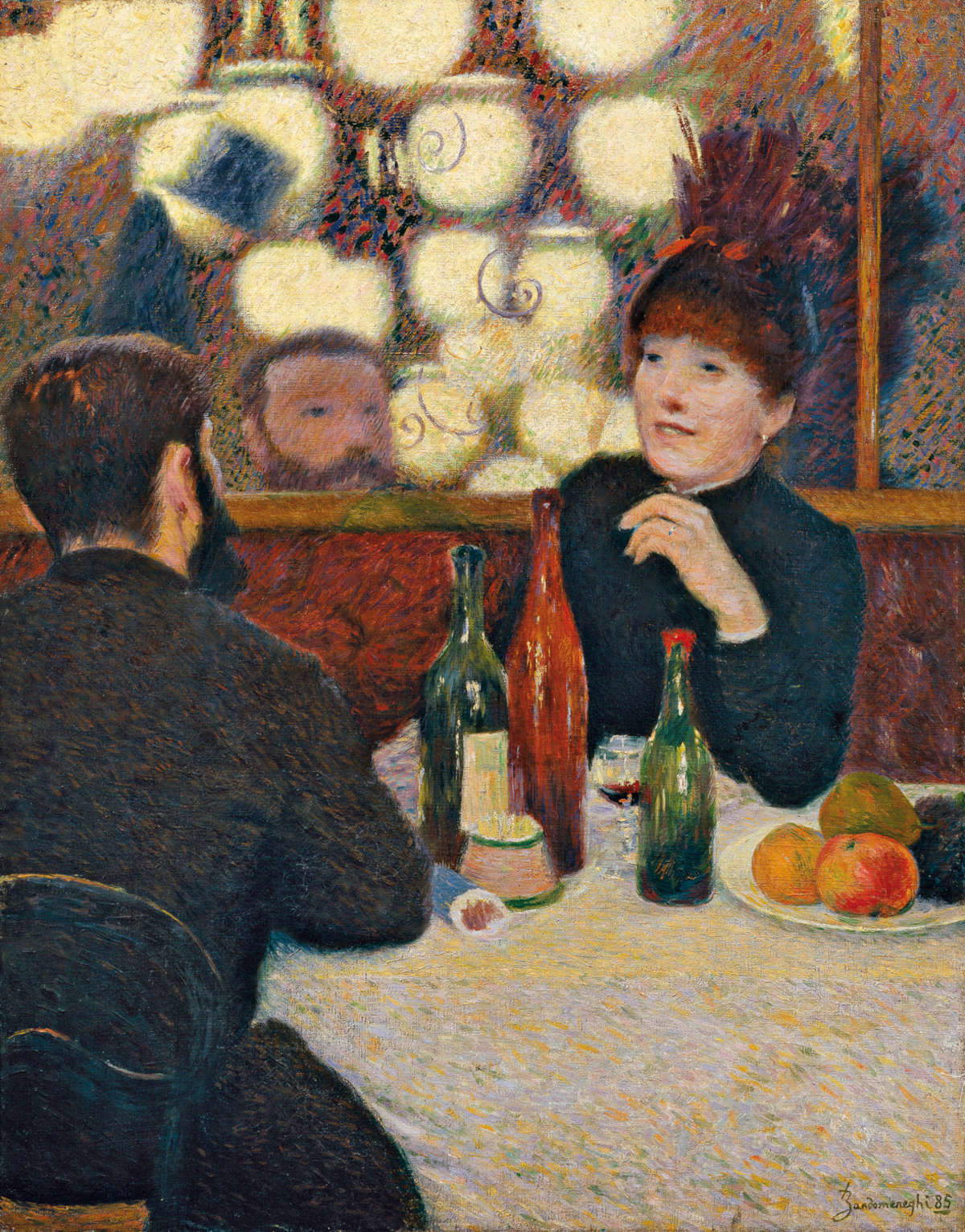 Federico Zandomeneghi, Al Caff&eacute; Nouvelle Ath&egrave;nes (1885; Collezione privata)