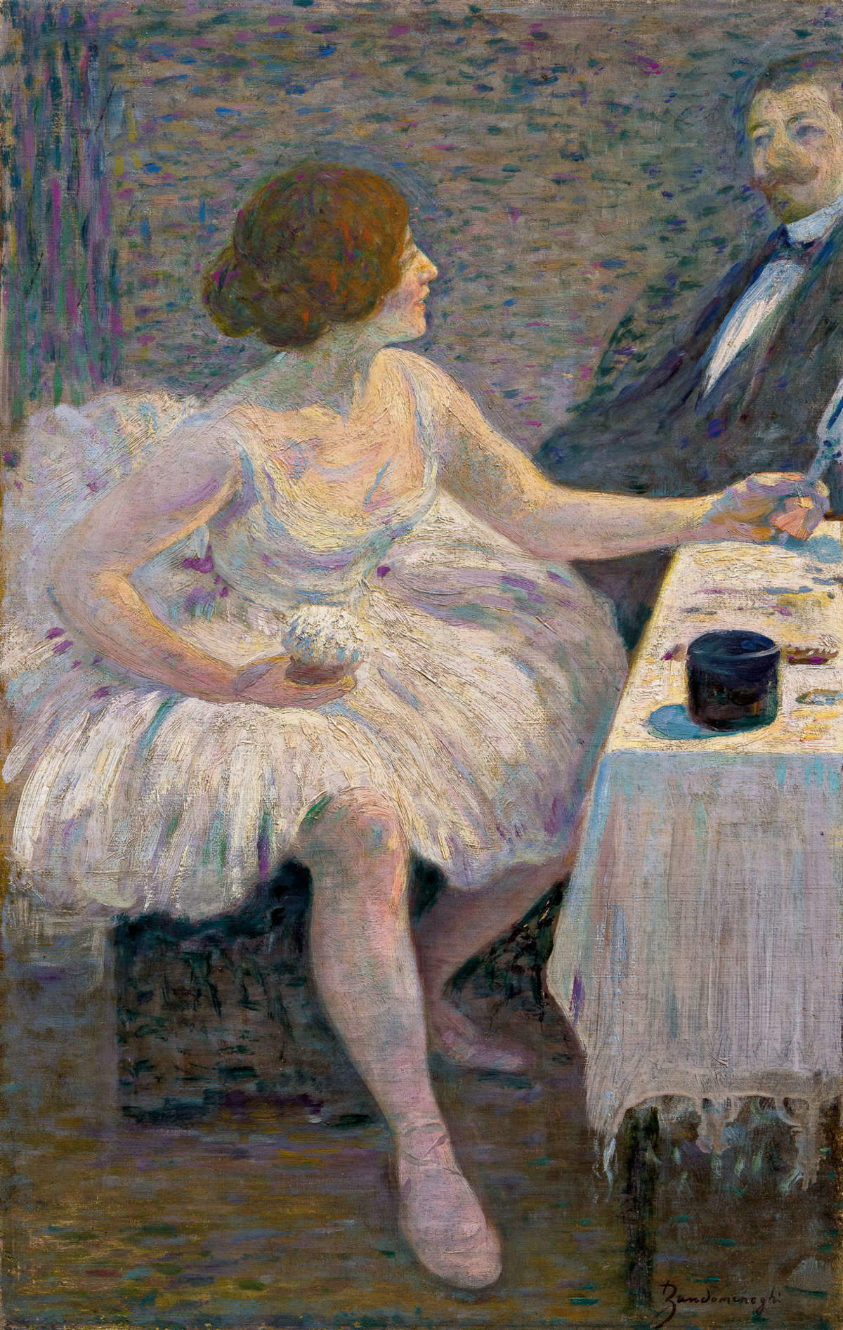 Federico Zandomeneghi, Visita in camerino (Collezione privata)