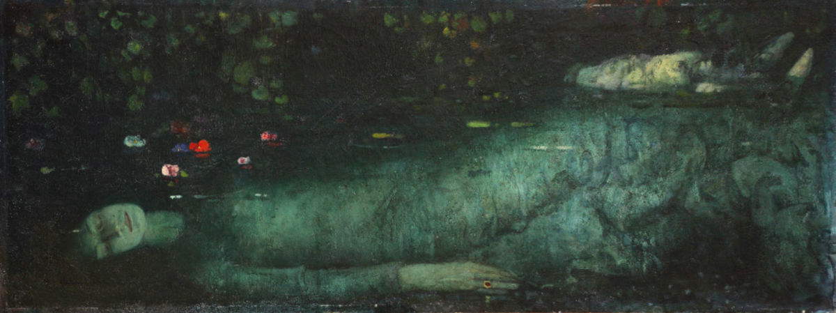 Felice Carena, Ophélie (1912 ; huile sur toile, 62 x 200 cm)