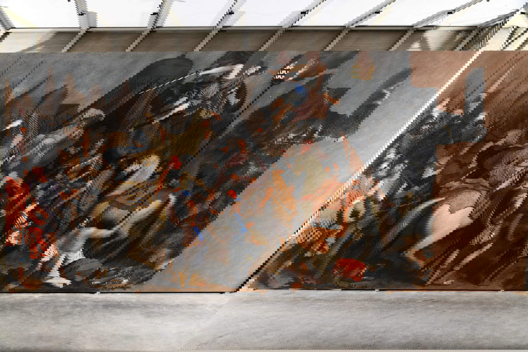 L'apparition de Saint Bruno à Roger Comte de Sicile avant la bataille de Capoue par Giuseppe Avanzi