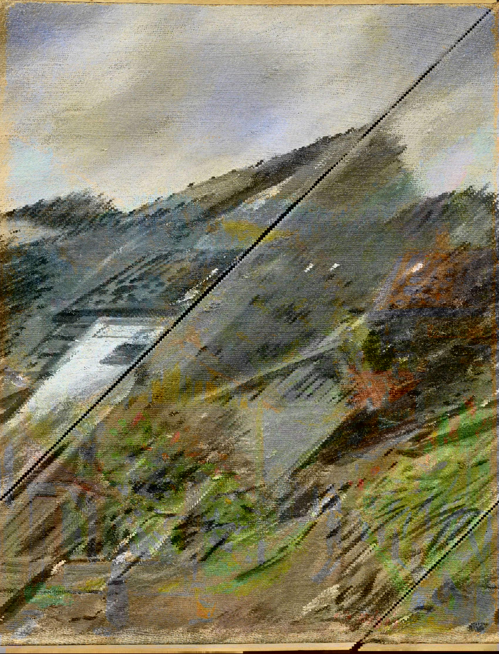 Filippo de Pisis, Cortina (1927; óleo sobre lienzo, 65 x 50 cm) Cortesía de Farsettiarte, Prato